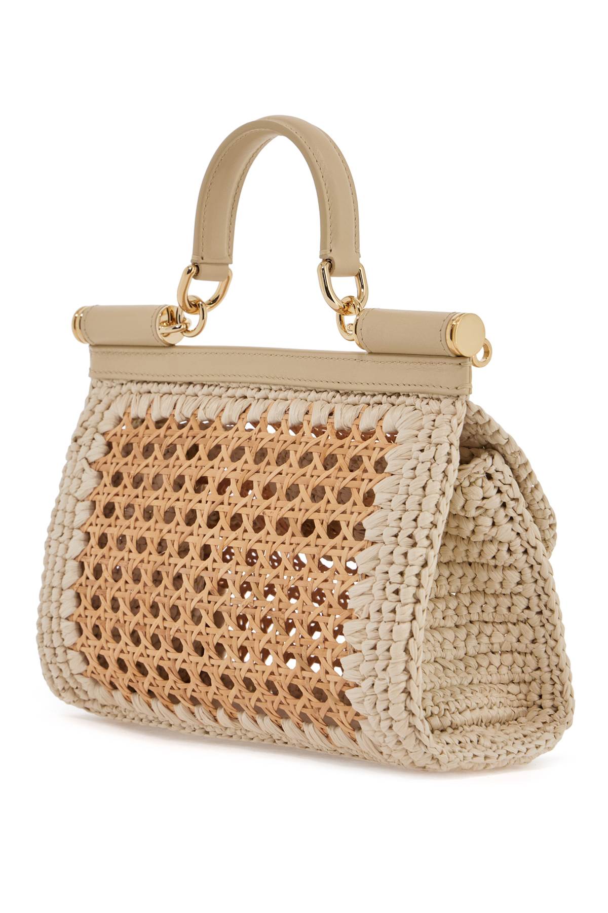 Dolce & Gabbana 'extended sicily handbag in straw and raff - VivaceVenus