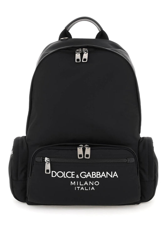 Dolce & Gabbana nylon backpack with logo - VivaceVenus