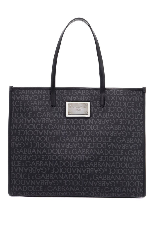 Dolce & Gabbana large jacquard-coated tote bag - VivaceVenus