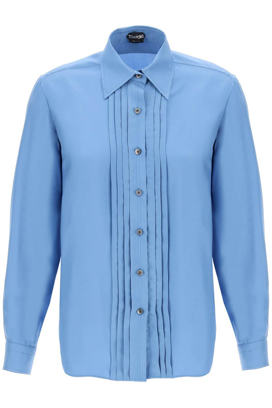 Tom Ford pleated bib shirt with - VivaceVenus