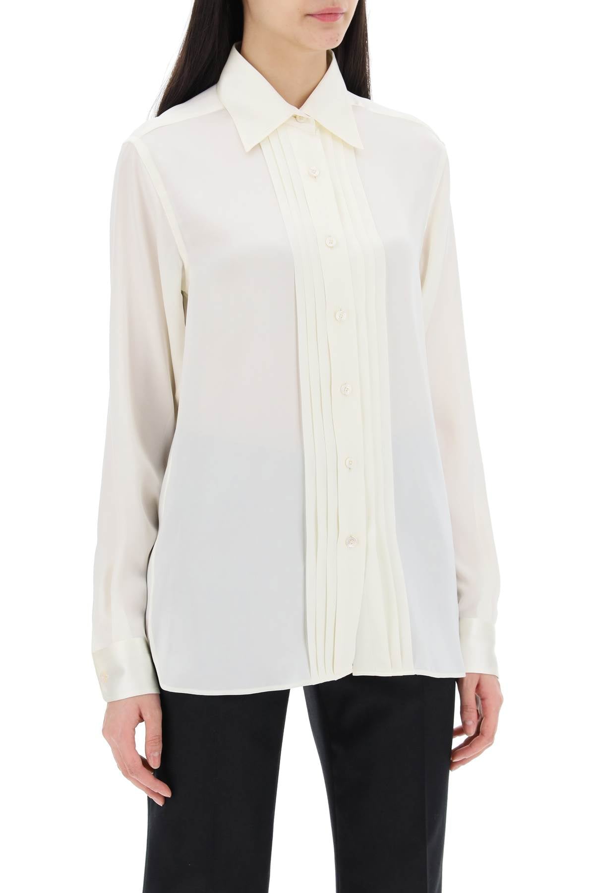 Tom Ford silk charmeuse blouse shirt - VivaceVenus