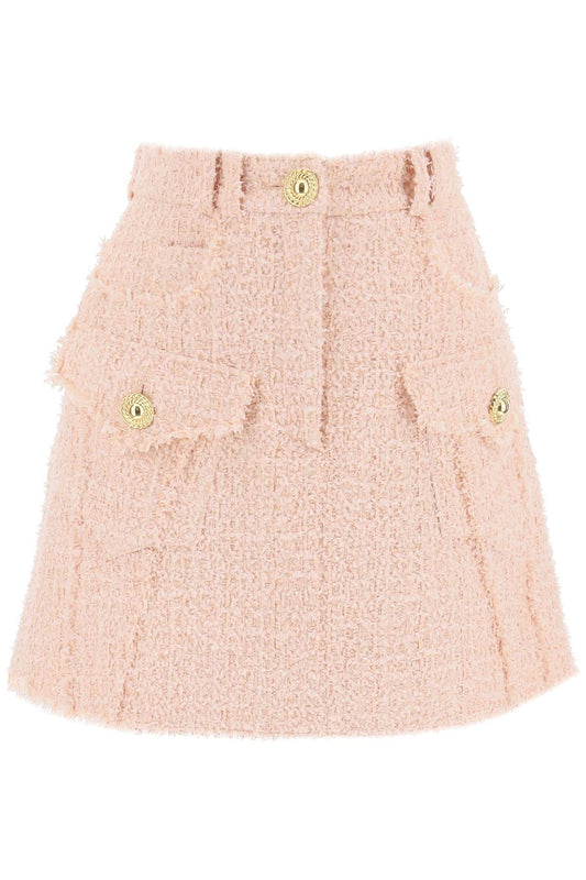 Balmain mini skirt in tweed