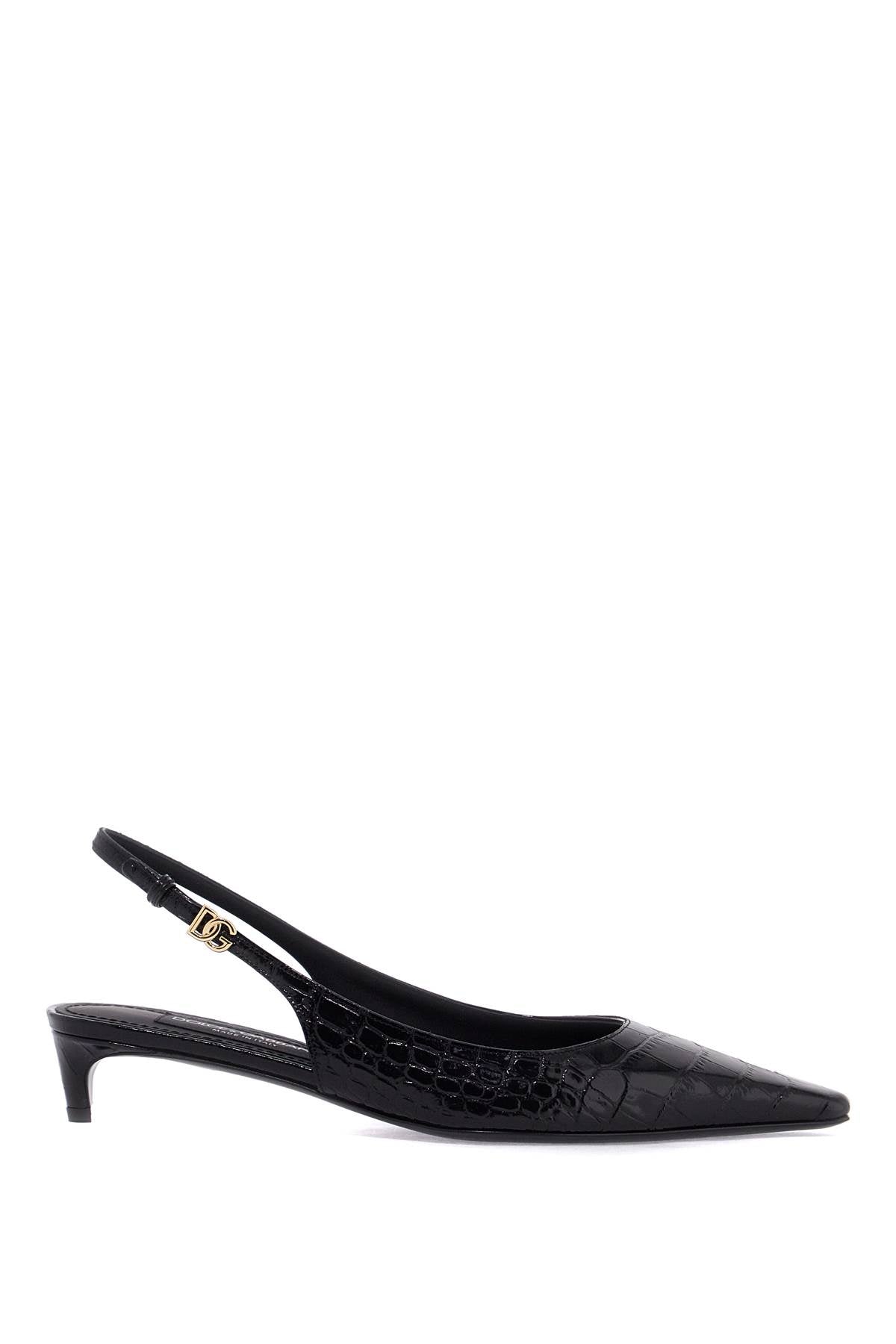 Dolce & Gabbana cocco print leather slingback dã©col - VivaceVenus