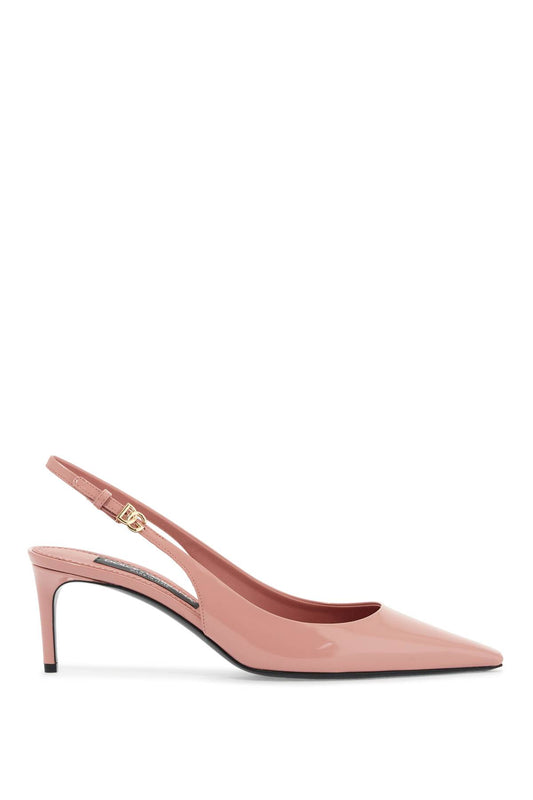 Dolce & Gabbana pink patent leather stiletto slingback - VivaceVenus