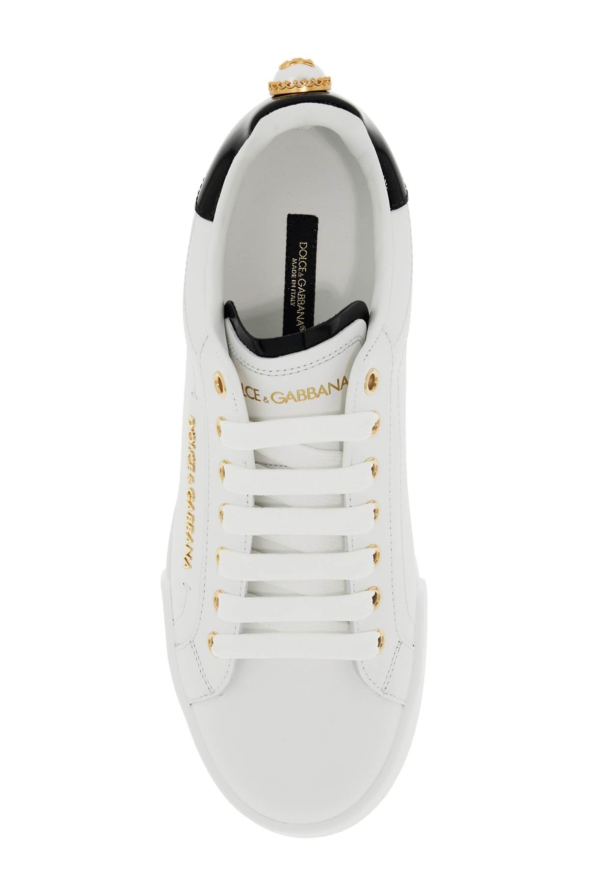 Dolce & Gabbana portofino sneakers with pearl - VivaceVenus