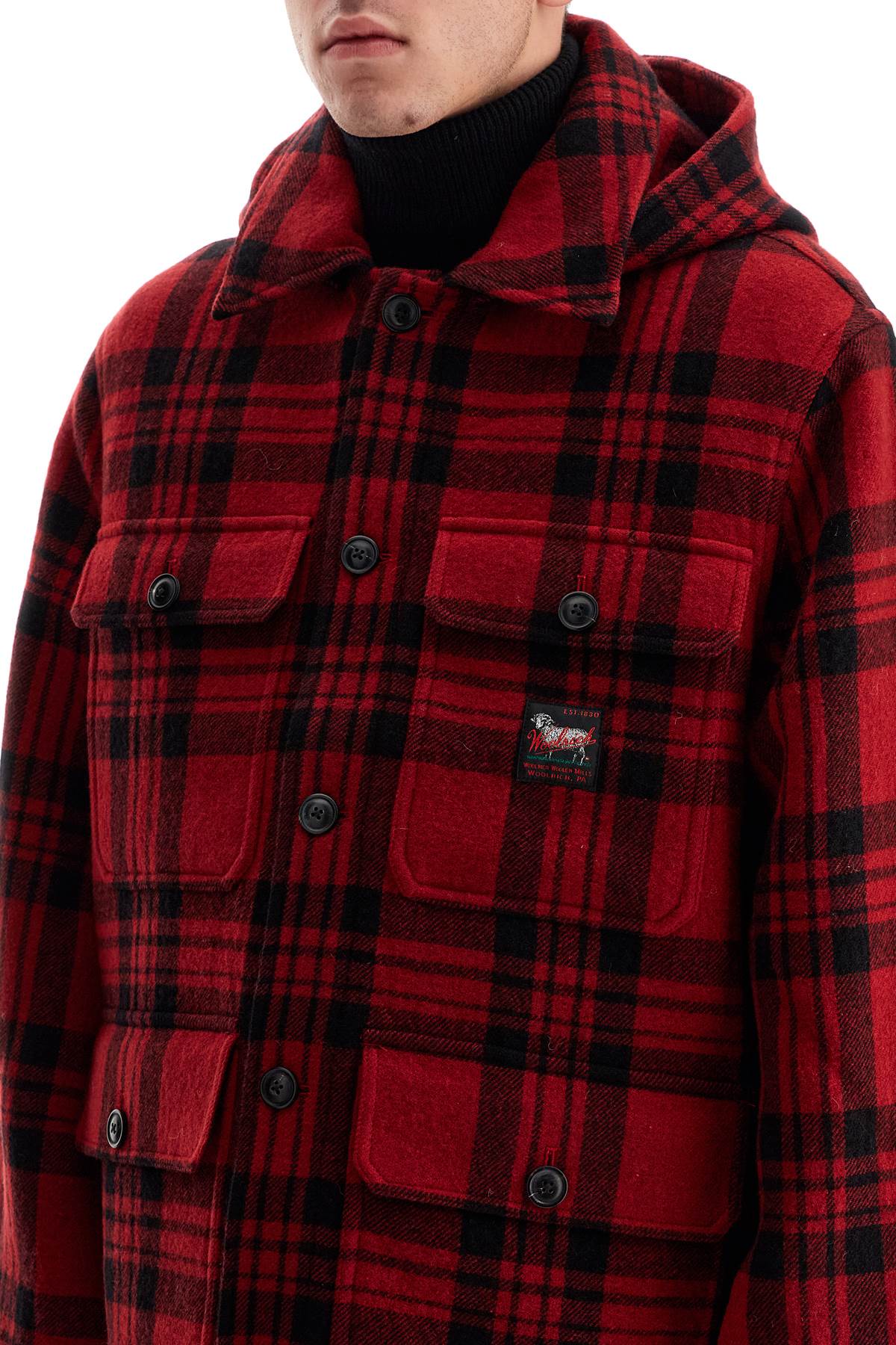 Woolrich plaid cruiser hooded jacket - VivaceVenus