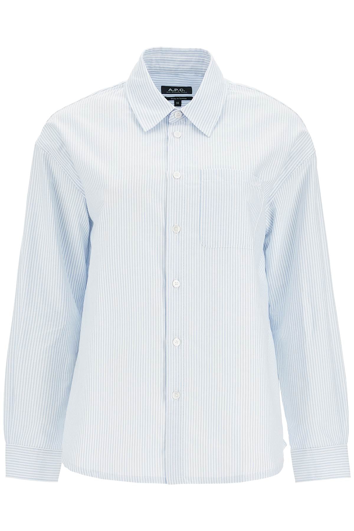 A.P.C. striped boyfriend shirt - VivaceVenus