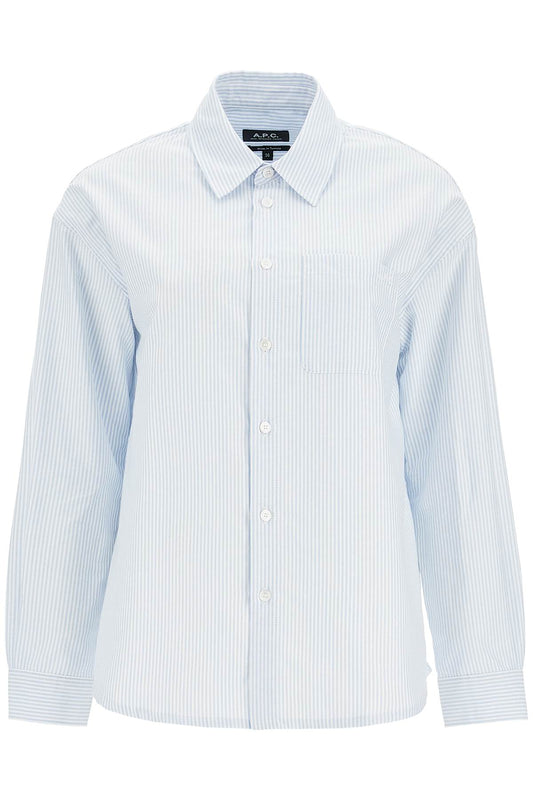 A.P.C. striped boyfriend shirt