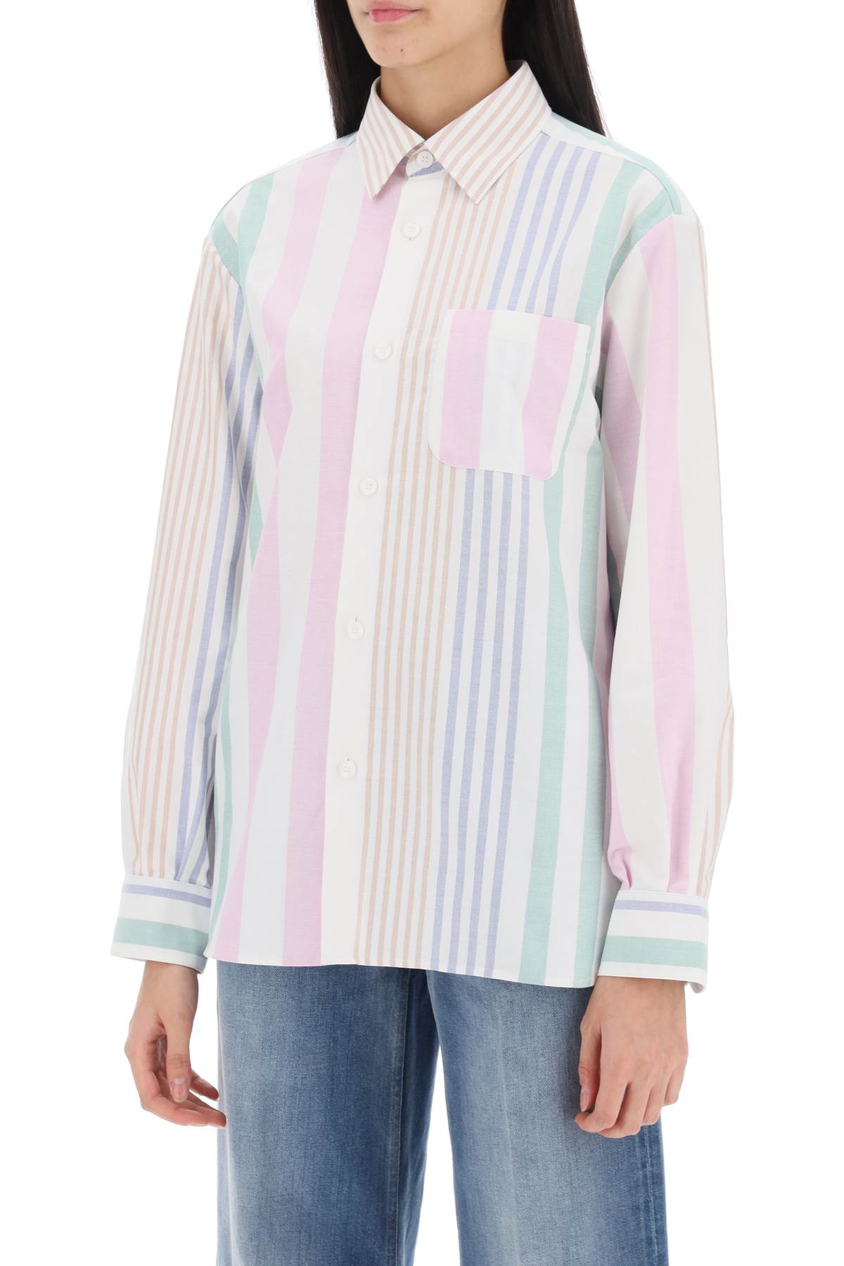 A.P.C. sela striped oxford shirt - VivaceVenus