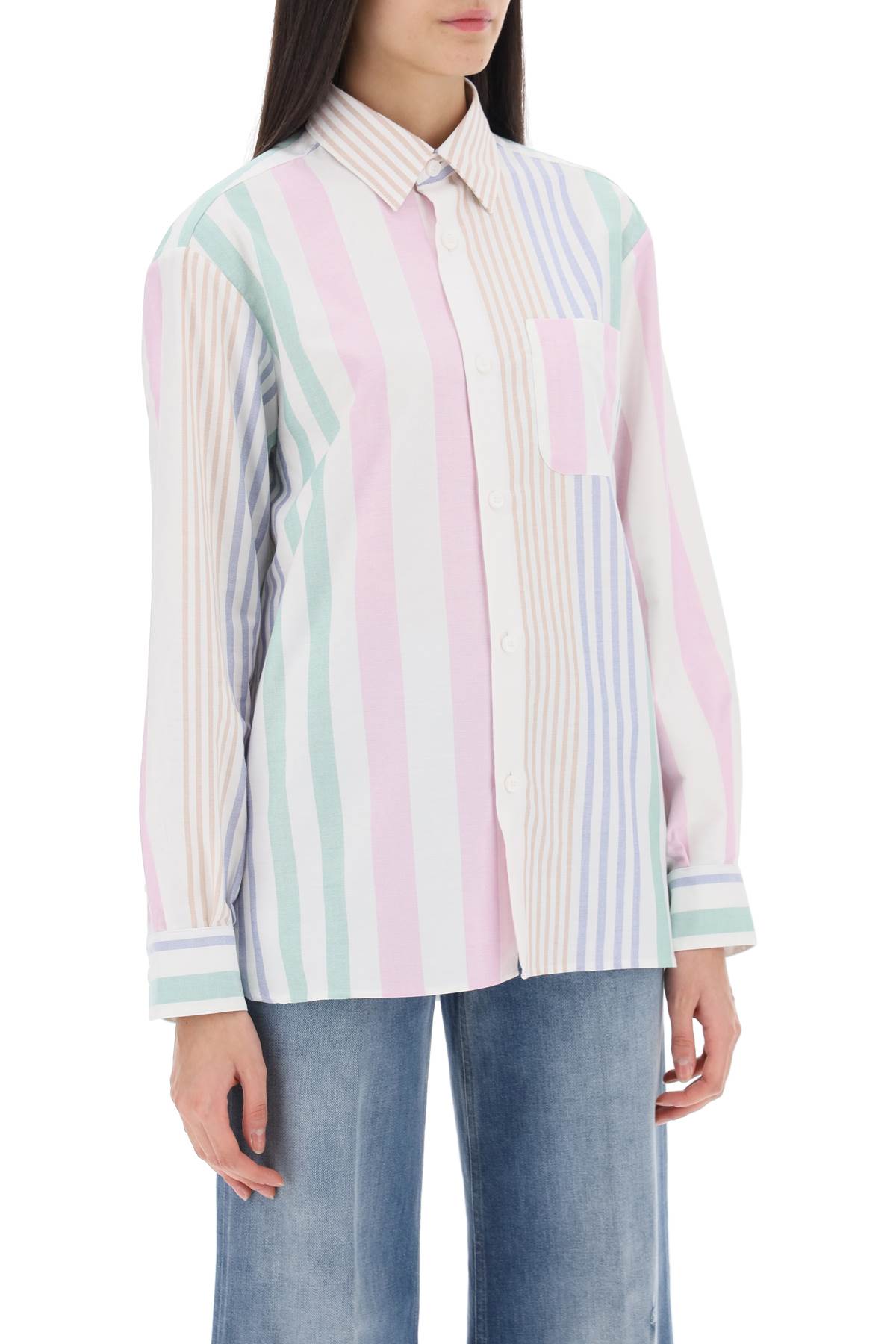 A.P.C. sela striped oxford shirt - VivaceVenus