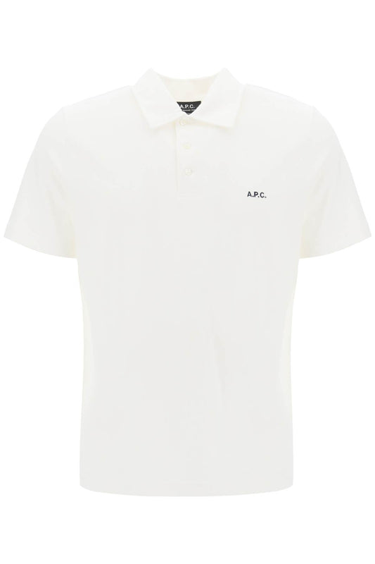 A.P.C. austin polo shirt with logo embroidery