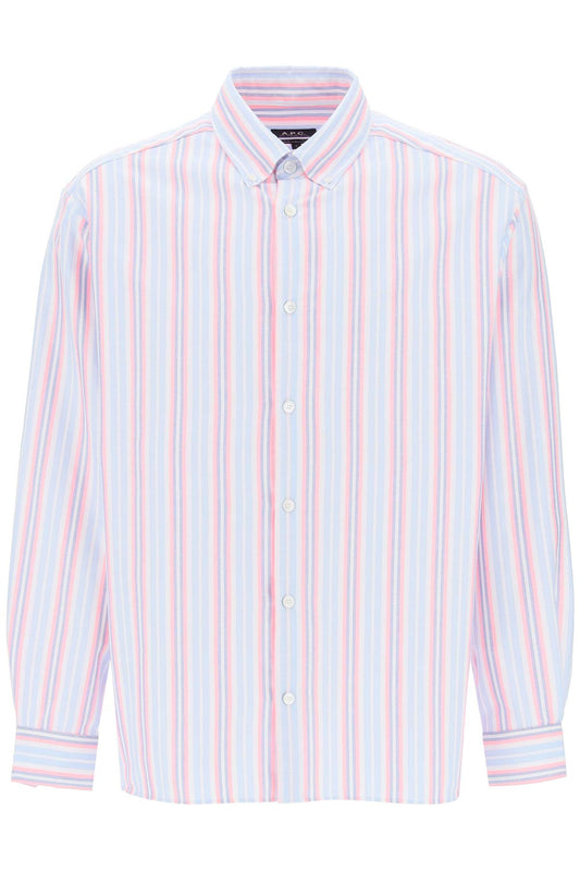 A.P.C. mathias striped oxford shirt - VivaceVenus