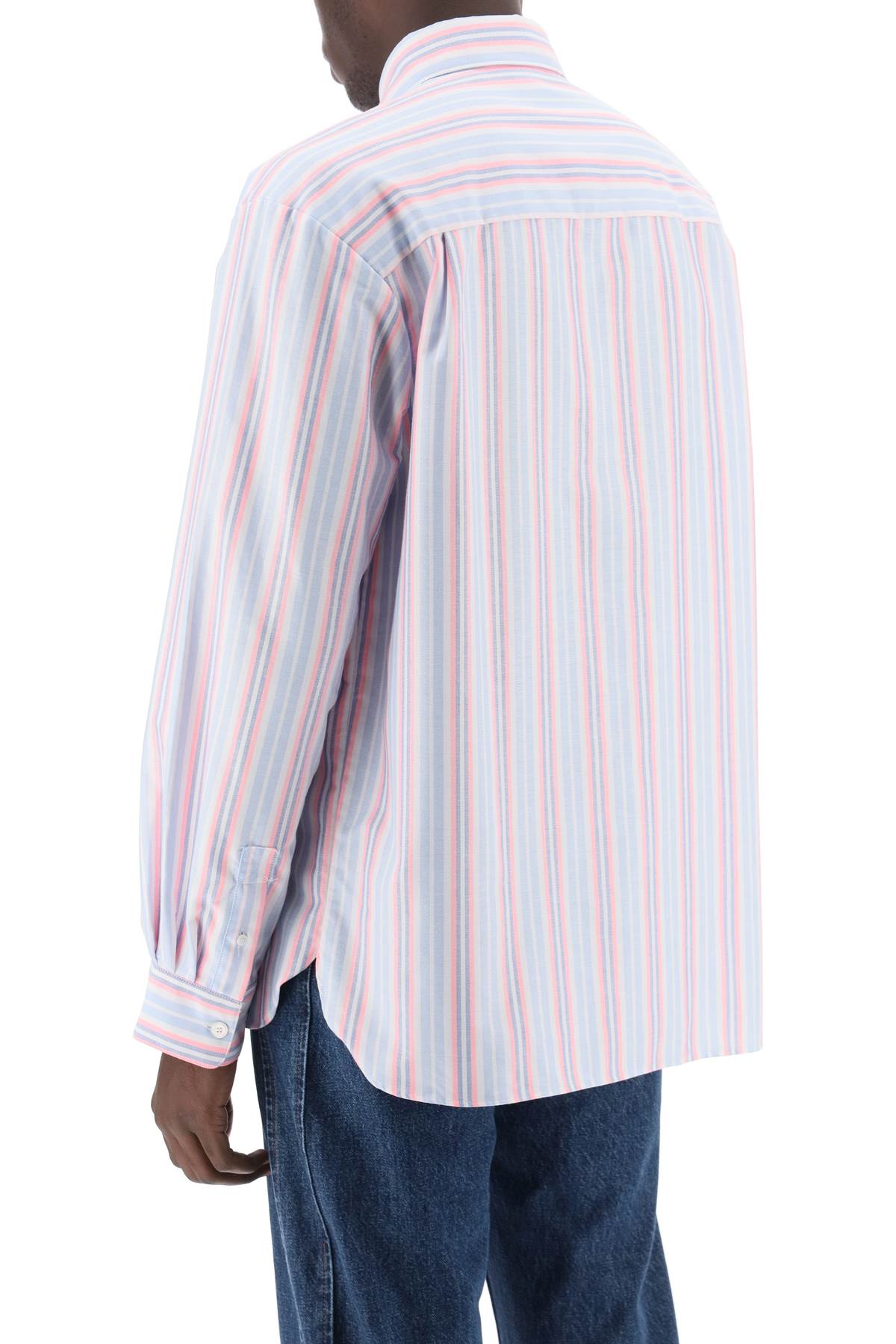 A.P.C. mathias striped oxford shirt - VivaceVenus