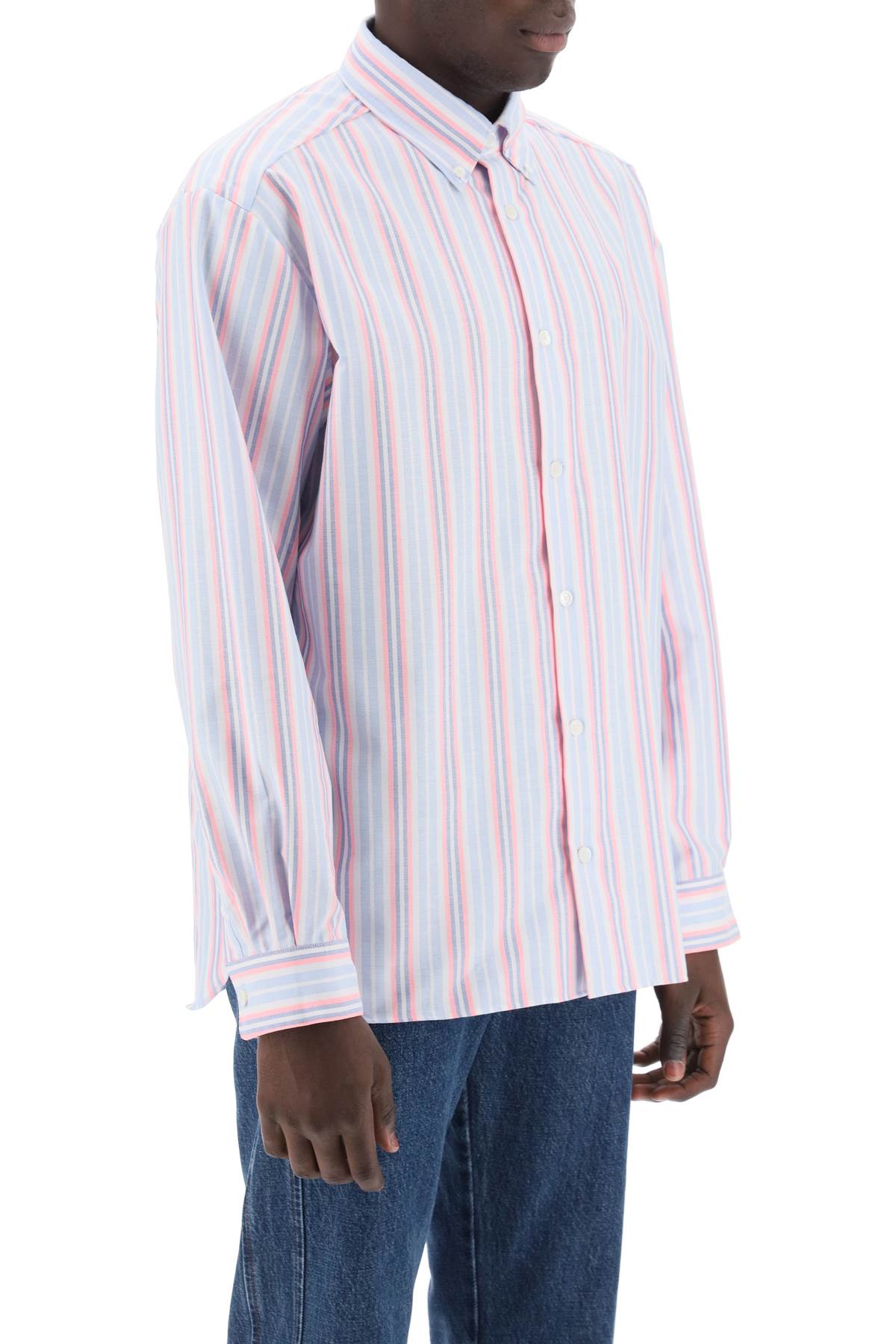 A.P.C. mathias striped oxford shirt - VivaceVenus