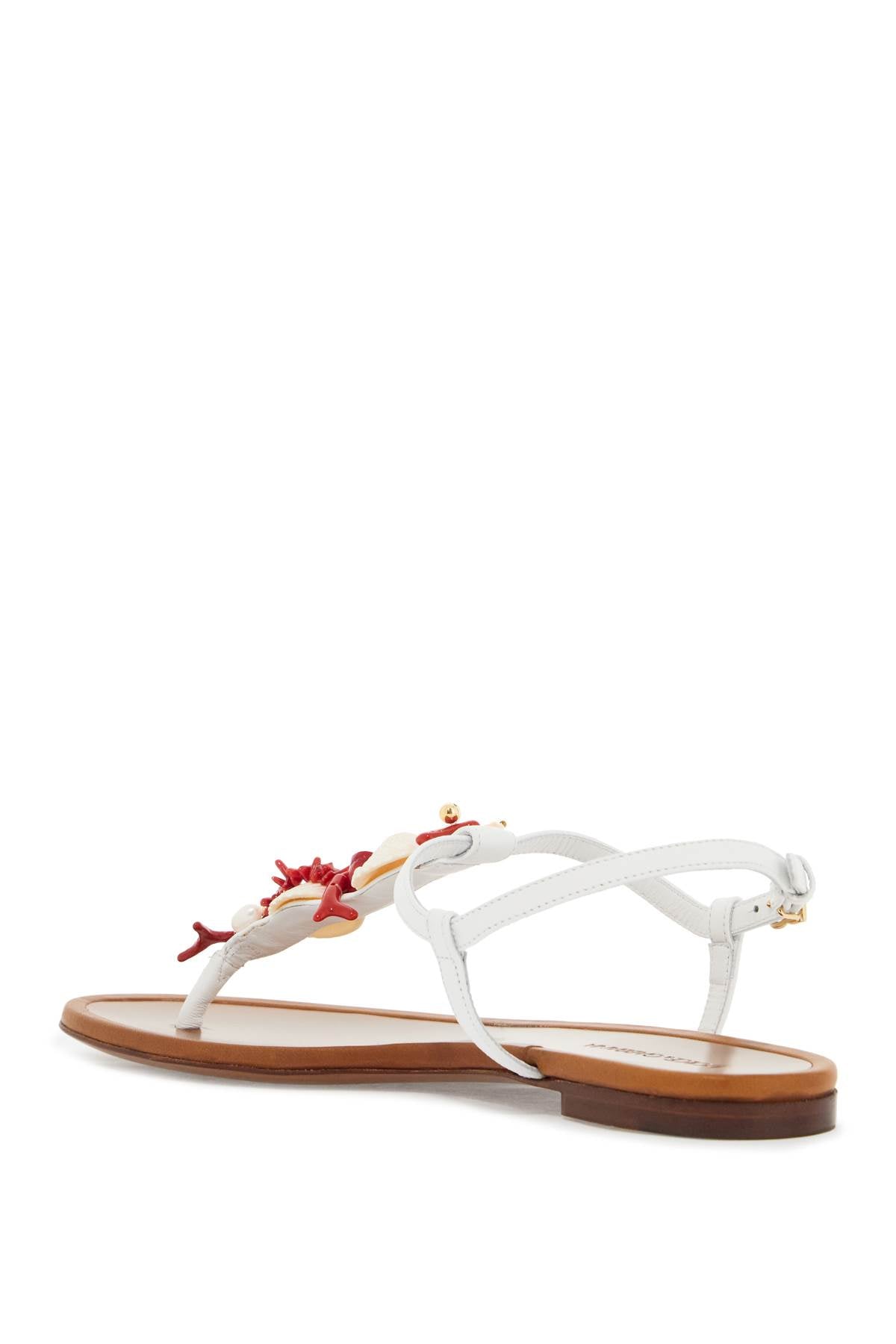 Dolce & Gabbana "nappa flip-flops with coral - VivaceVenus