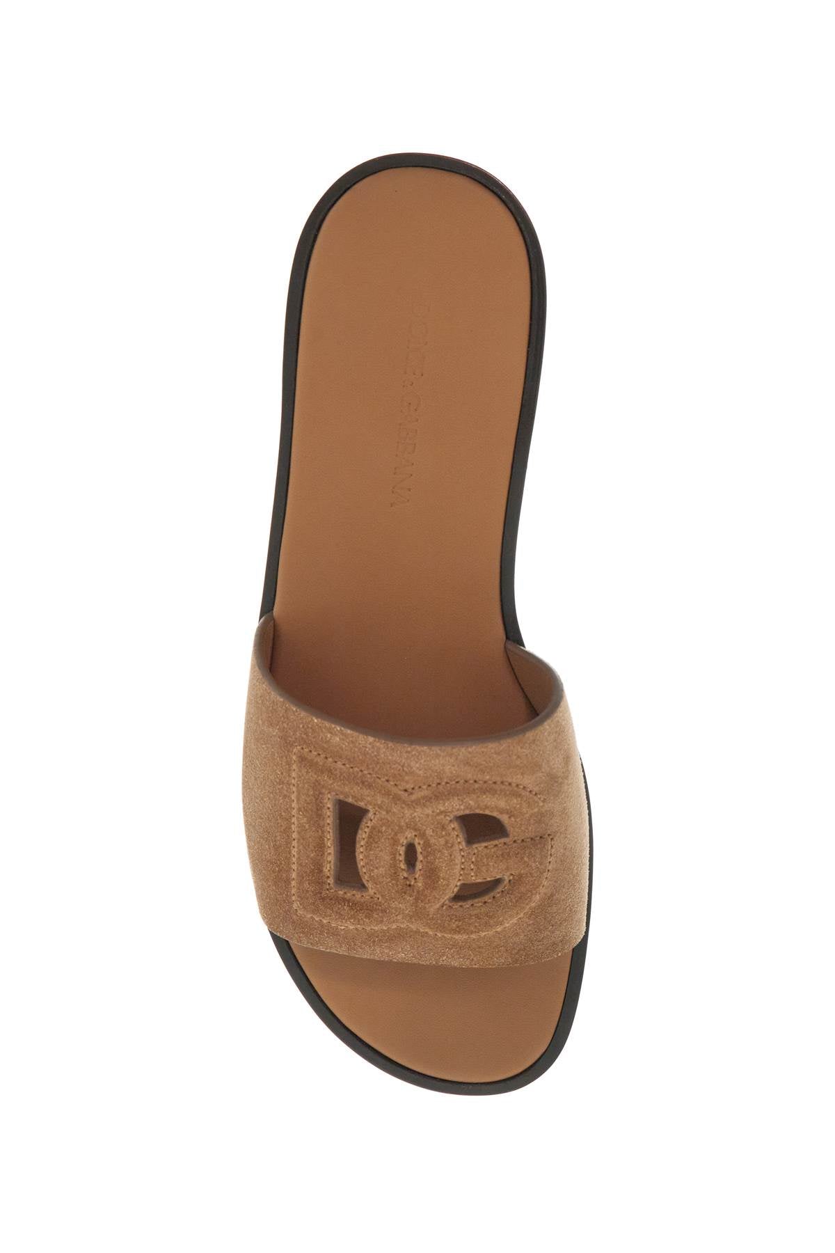 Dolce & Gabbana 'dg logo suede slides for stylish - VivaceVenus