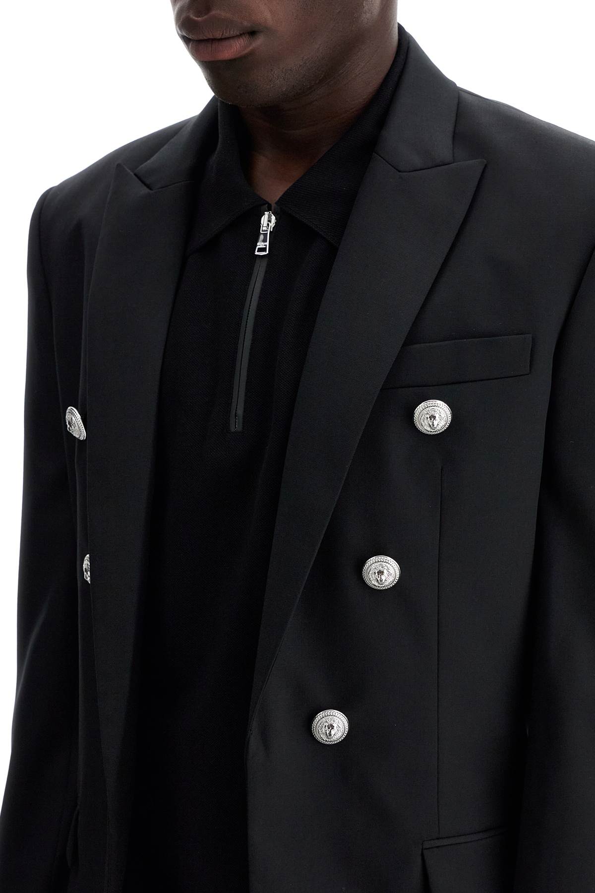 Balmain six-button wool jacket