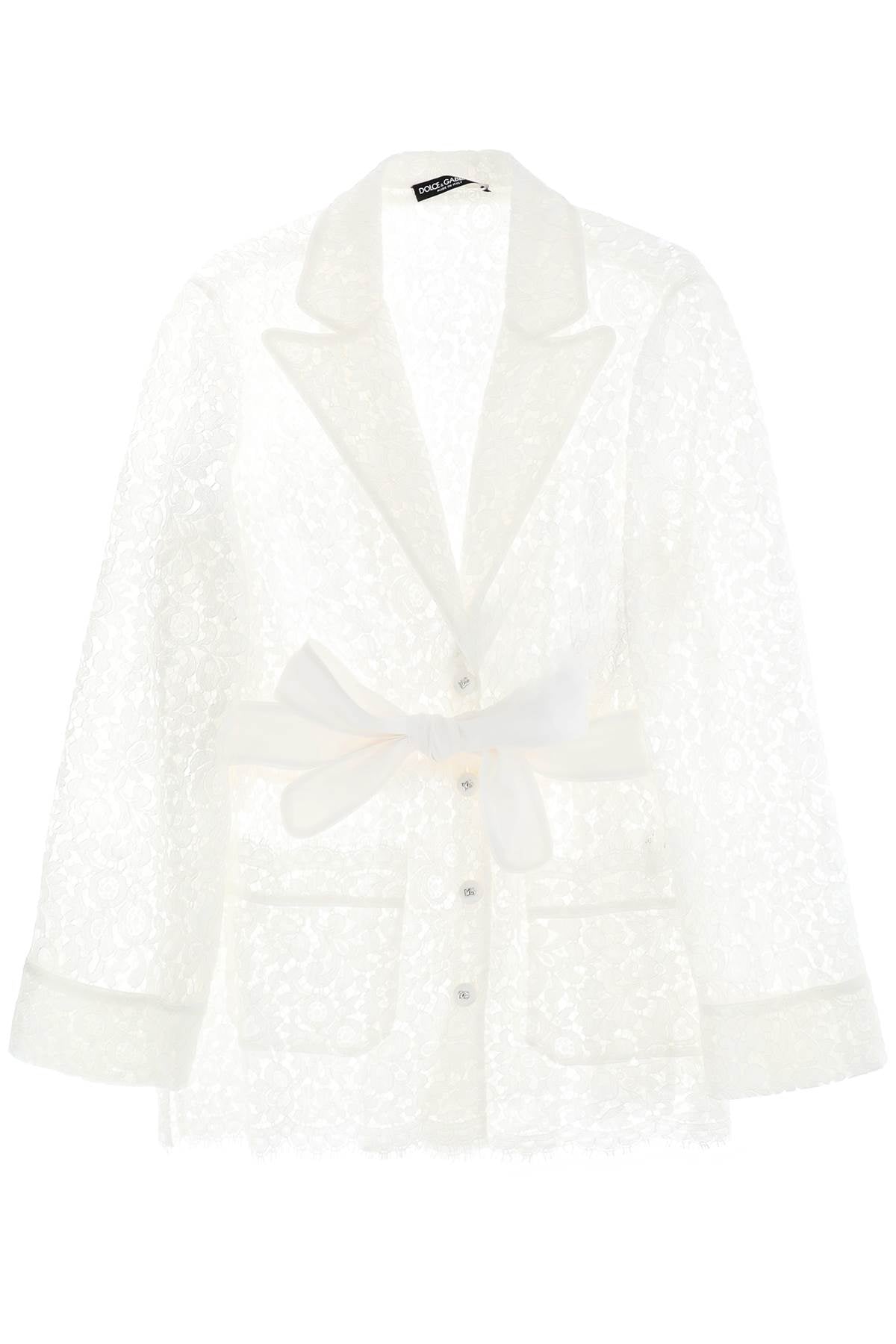 Dolce & Gabbana pajama shirt in cordonnet lace - VivaceVenus