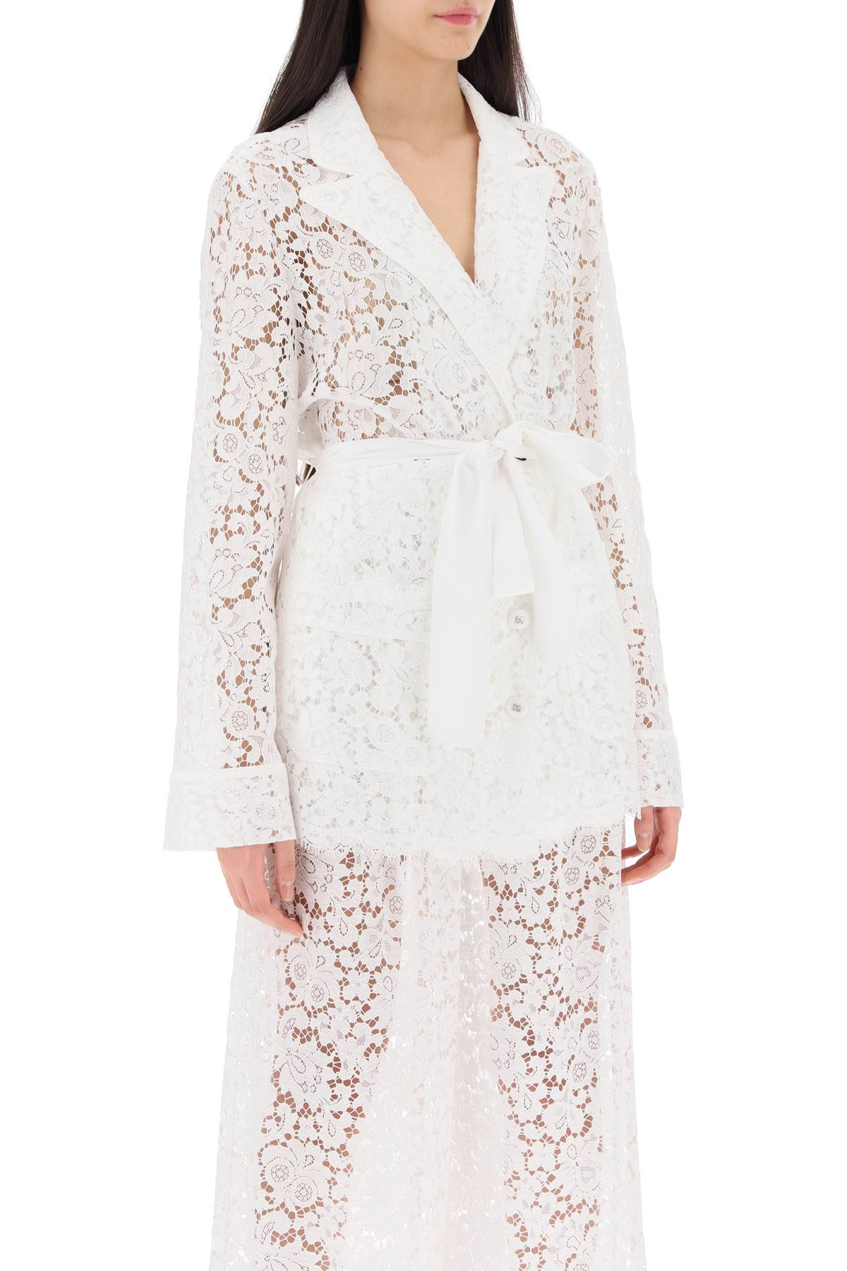 Dolce & Gabbana pajama shirt in cordonnet lace - VivaceVenus