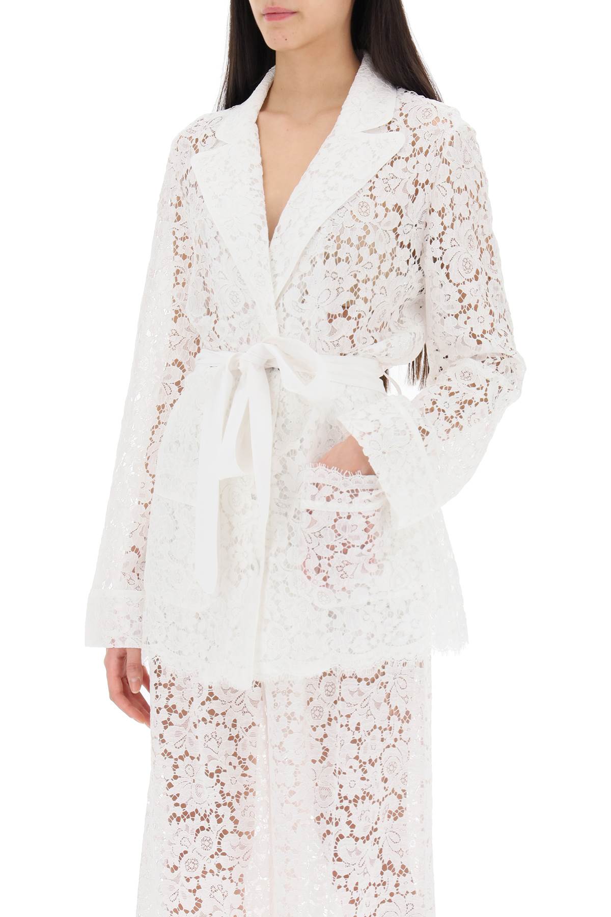 Dolce & Gabbana pajama shirt in cordonnet lace - VivaceVenus