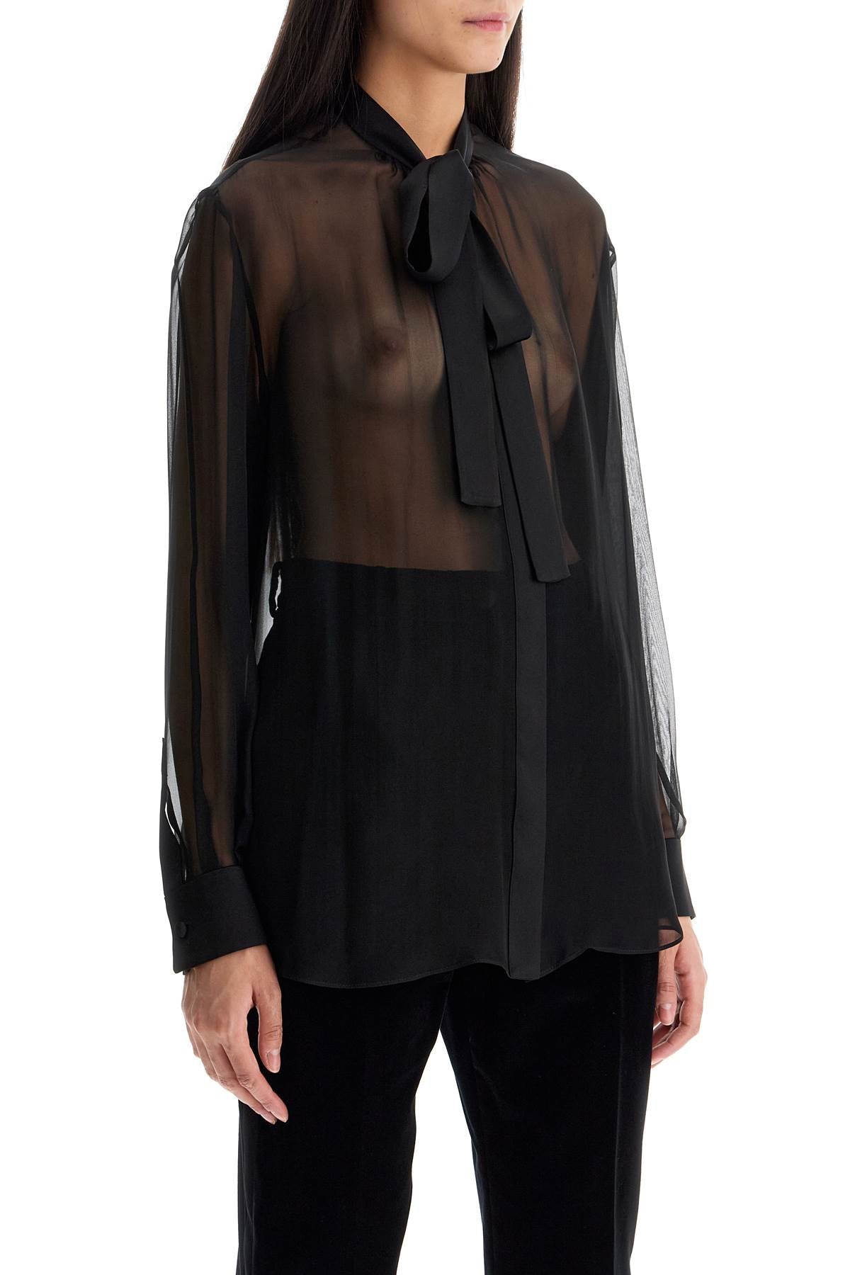 Dolce & Gabbana 'chiffon blouse with bow - VivaceVenus