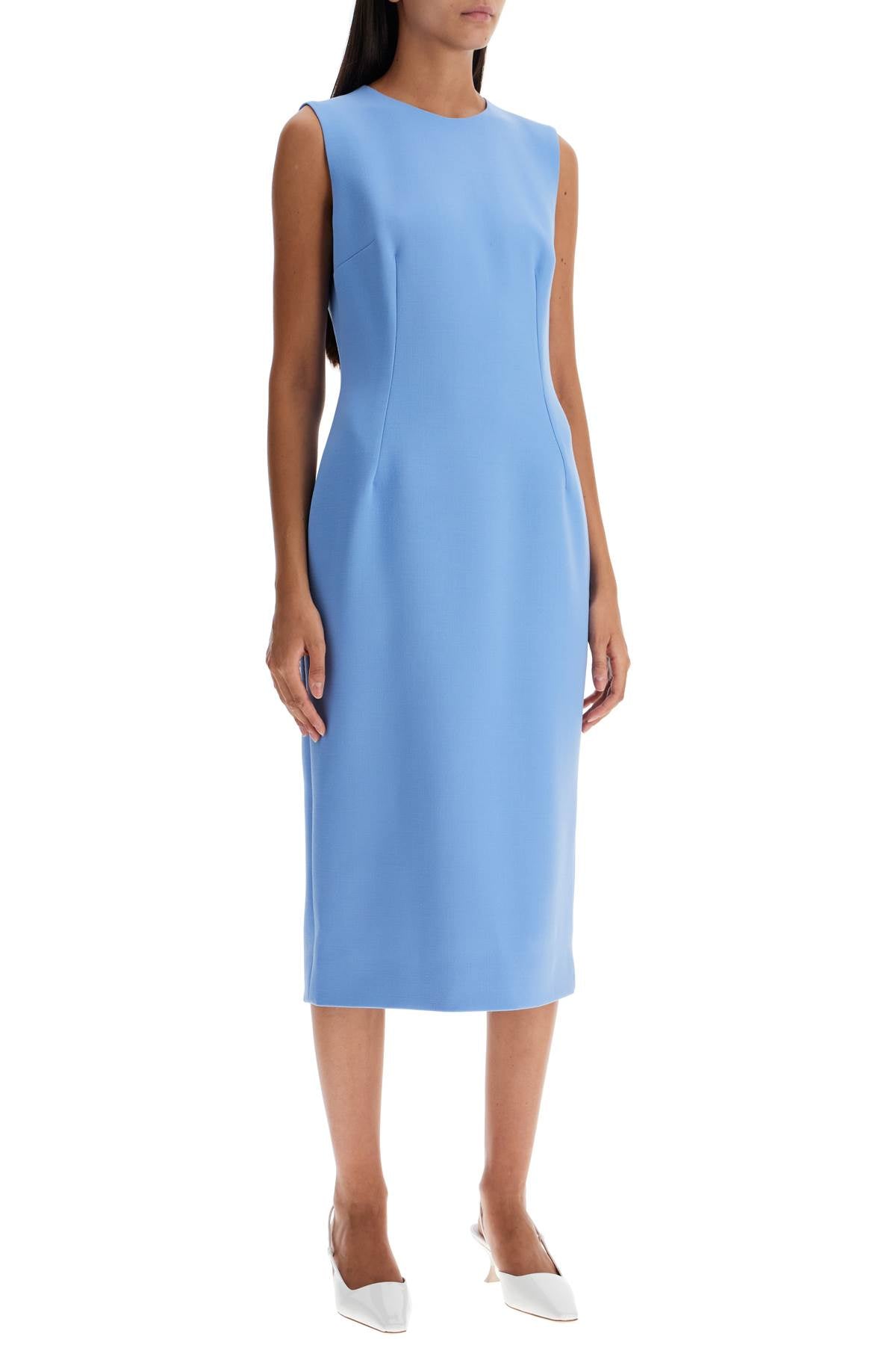 Dolce & Gabbana wool crepe sheath midi dress with tube - VivaceVenus