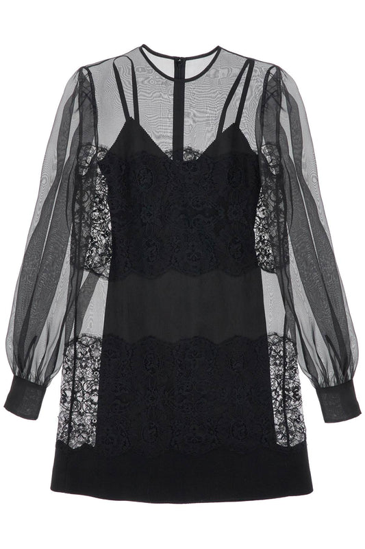 Dolce & Gabbana short organza and lace dress - VivaceVenus