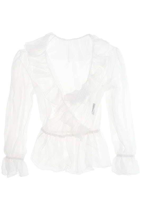 Dolce & Gabbana silk chiffon blouse with ruffles. - VivaceVenus