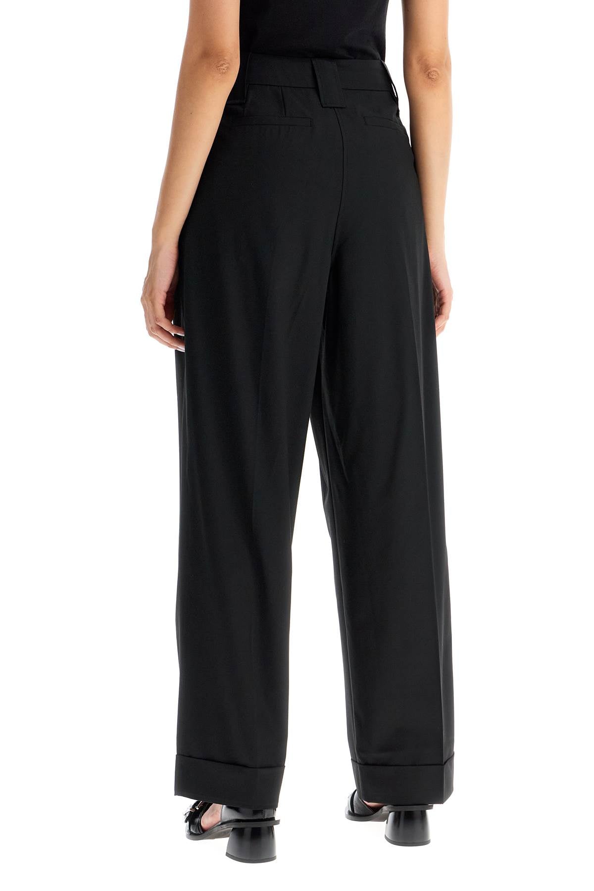 Ganni double pleat fluid trousers - VivaceVenus