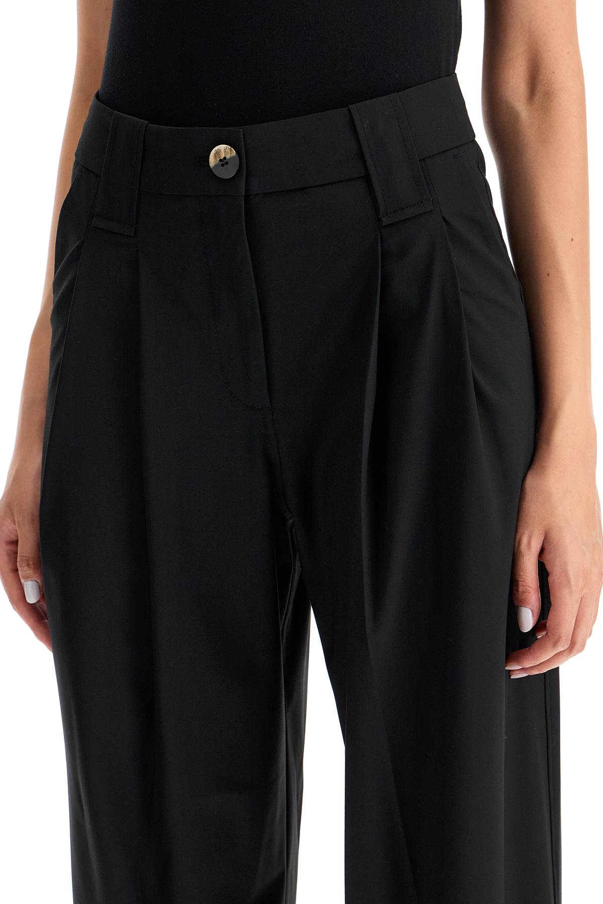 Ganni double pleat fluid trousers - VivaceVenus