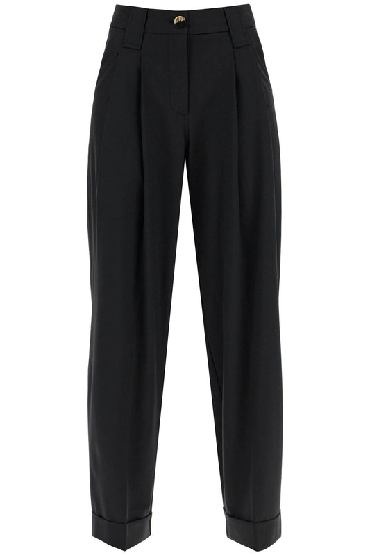 Ganni double pleat fluid trousers - VivaceVenus