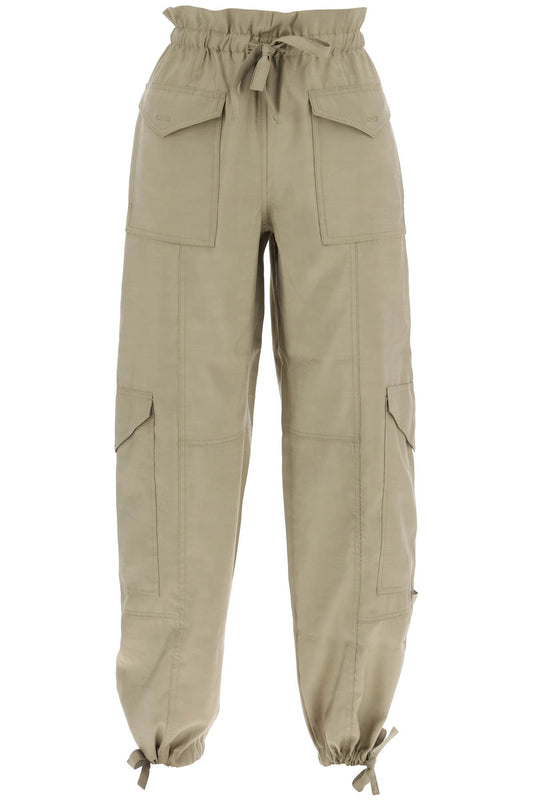 Ganni light slub pants