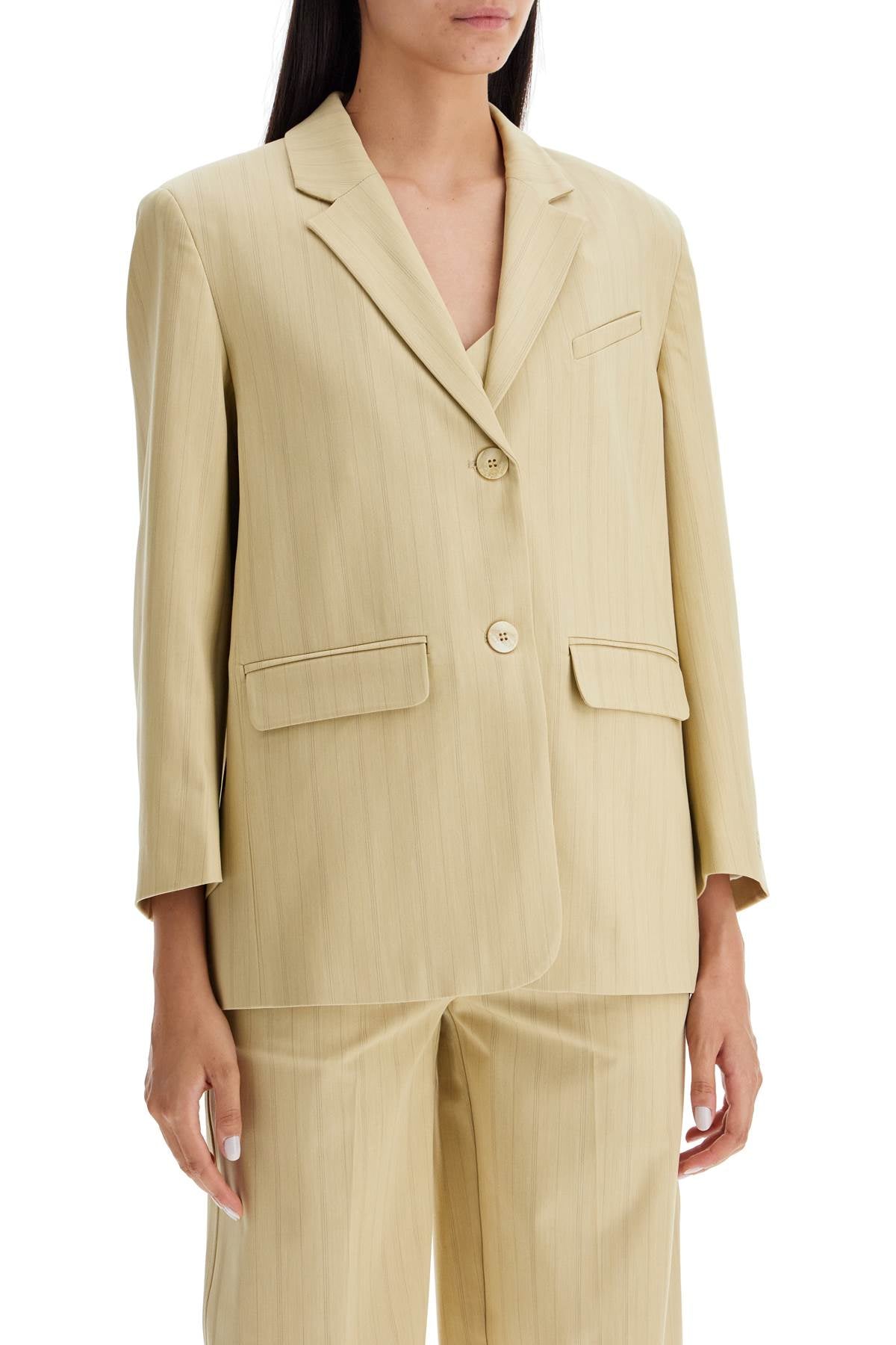 Ganni striped boxy blazer - VivaceVenus