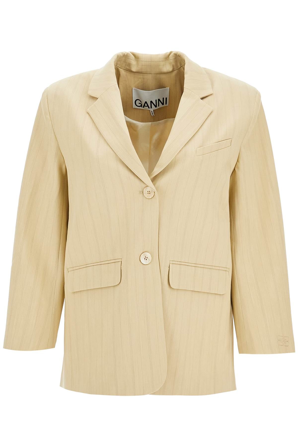 Ganni striped boxy blazer - VivaceVenus