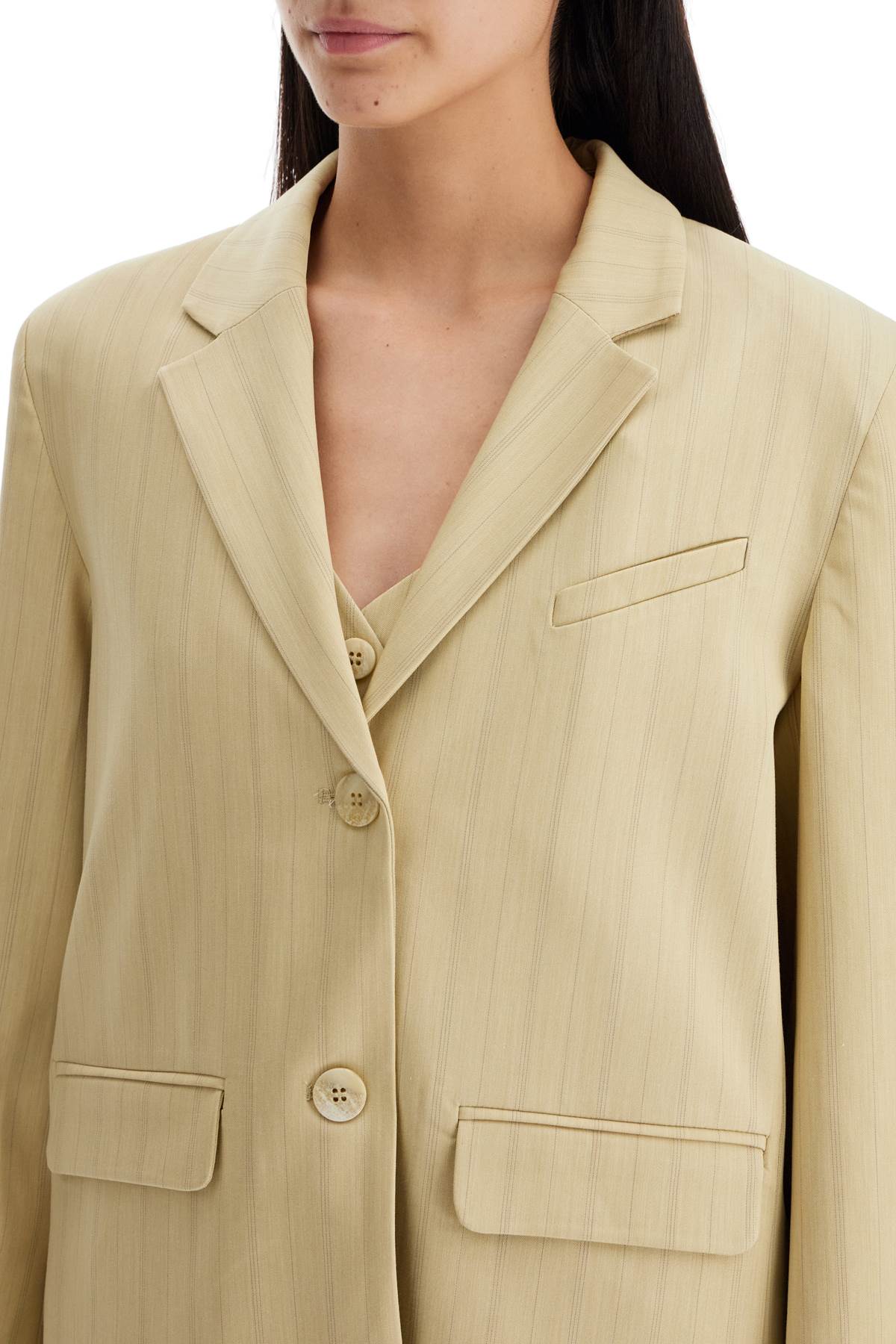 Ganni striped boxy blazer - VivaceVenus