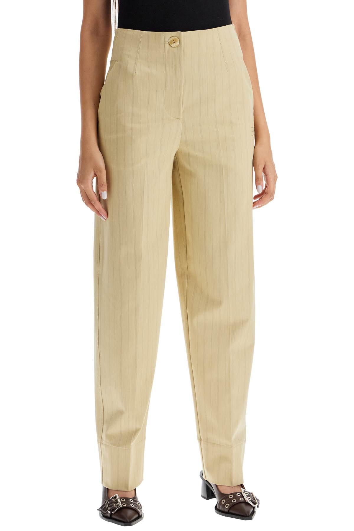 Ganni striped tapered trousers - VivaceVenus