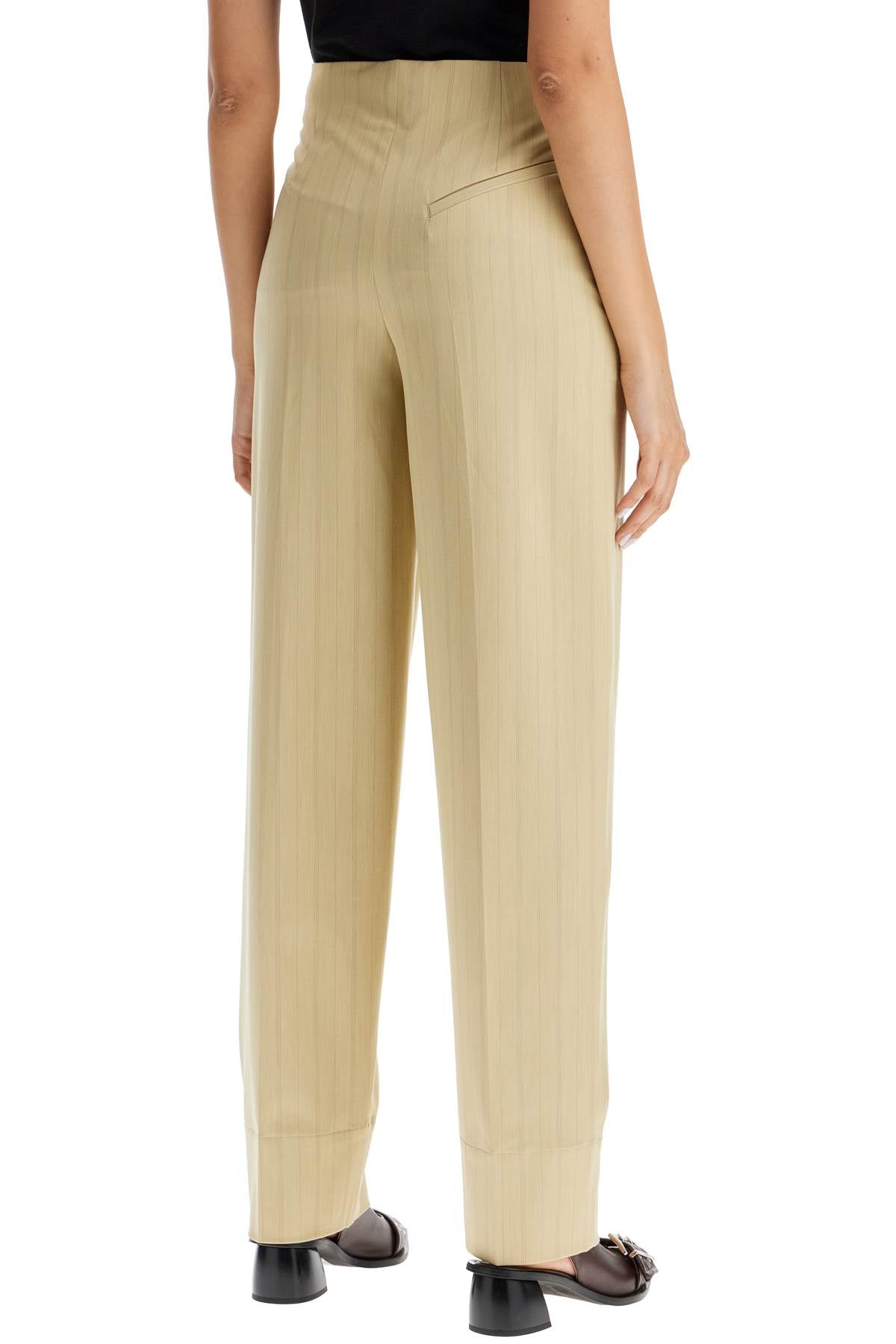 Ganni striped tapered trousers - VivaceVenus