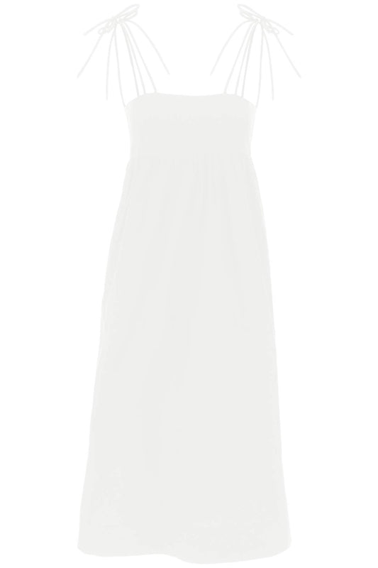 Ganni cotton poplin midi dress in - VivaceVenus