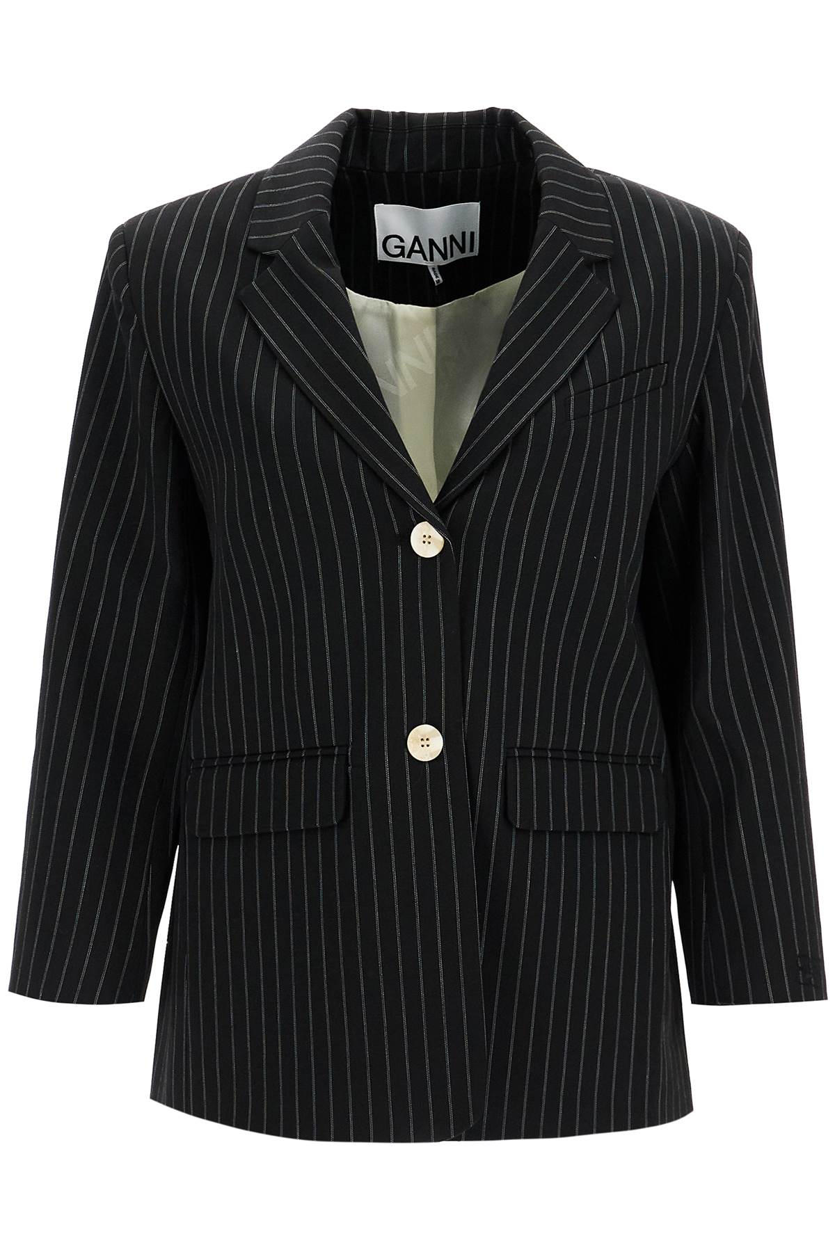 Ganni striped boxy blazer - VivaceVenus