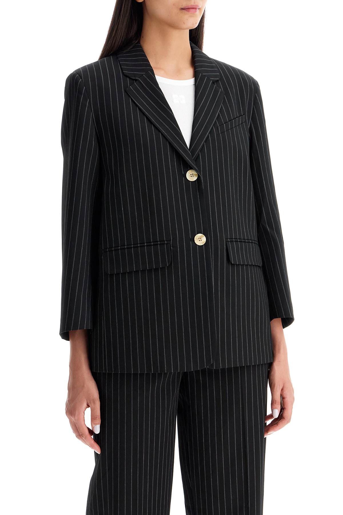 Ganni striped boxy blazer - VivaceVenus