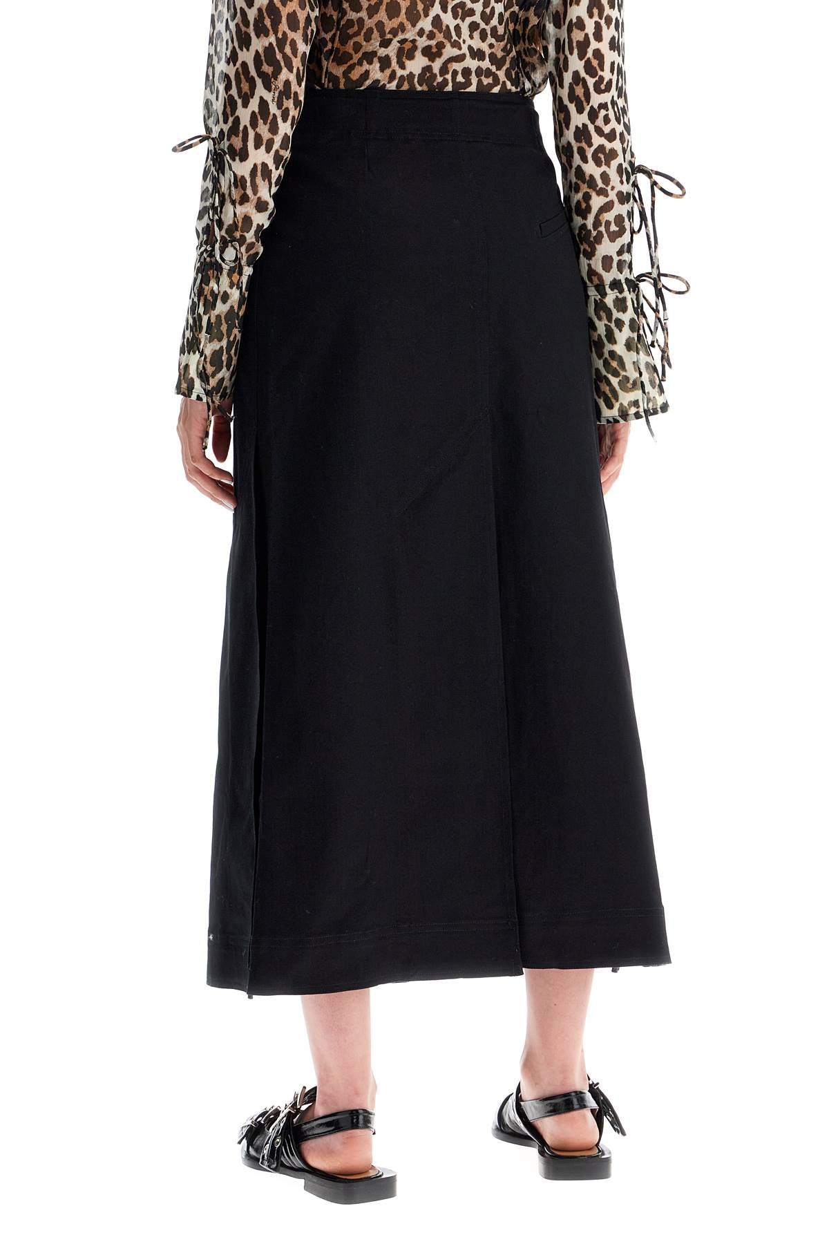 Ganni long wrap skirt with pockets - VivaceVenus