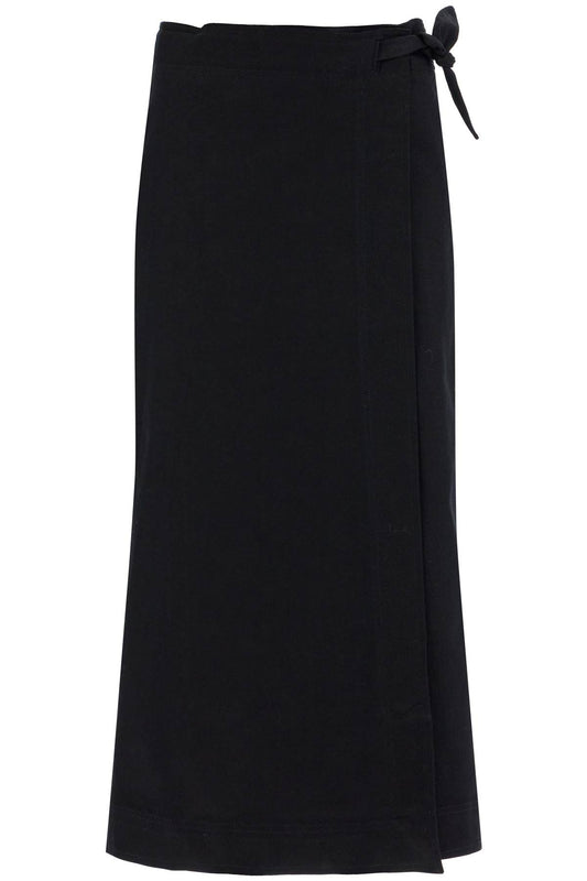 Ganni long wrap skirt with pockets - VivaceVenus