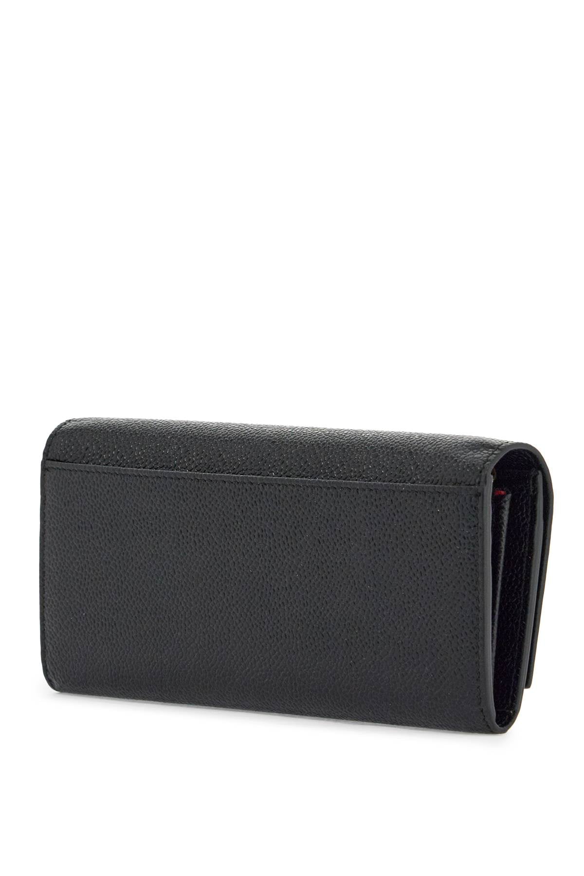 Thom Browne black calfskin chain wallet with rwb detail - VivaceVenus