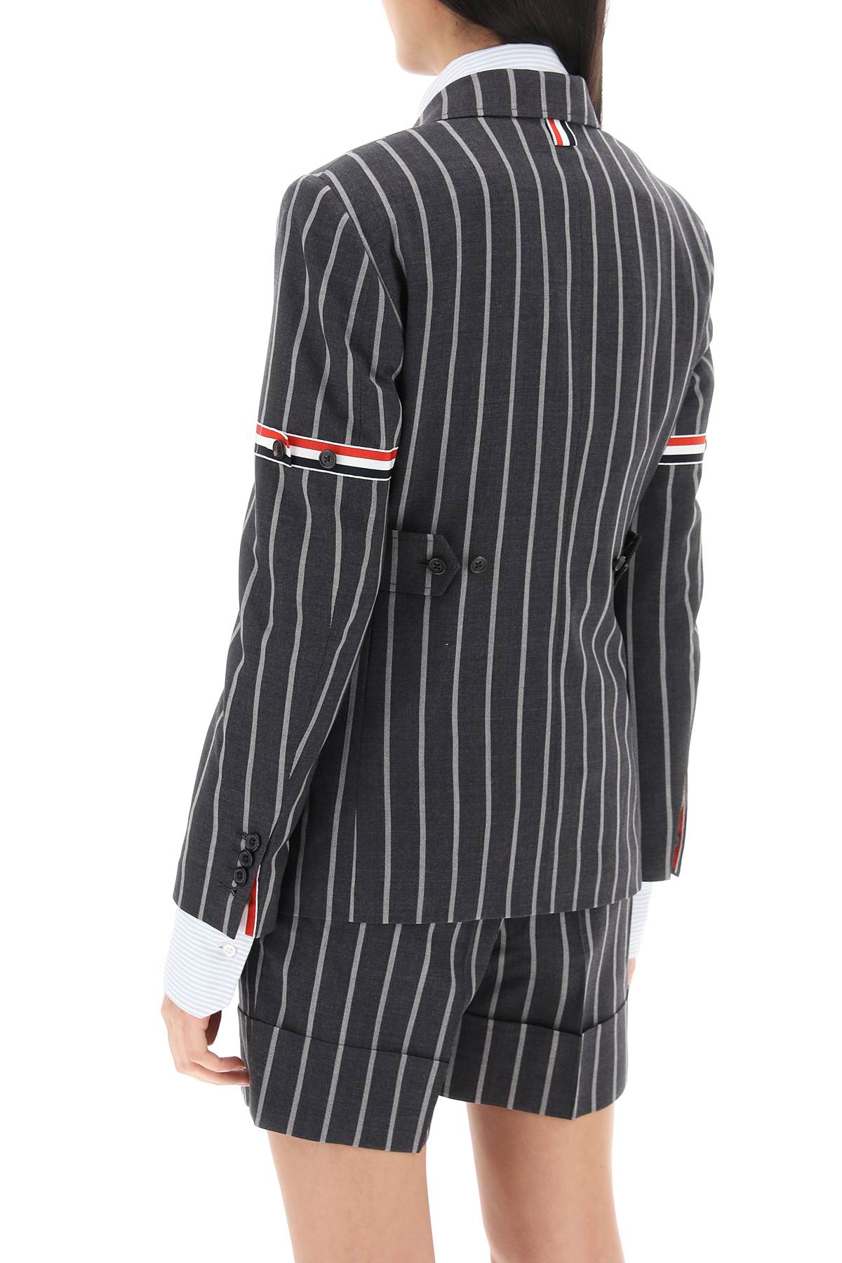 Thom Browne striped single-breasted jacket - VivaceVenus