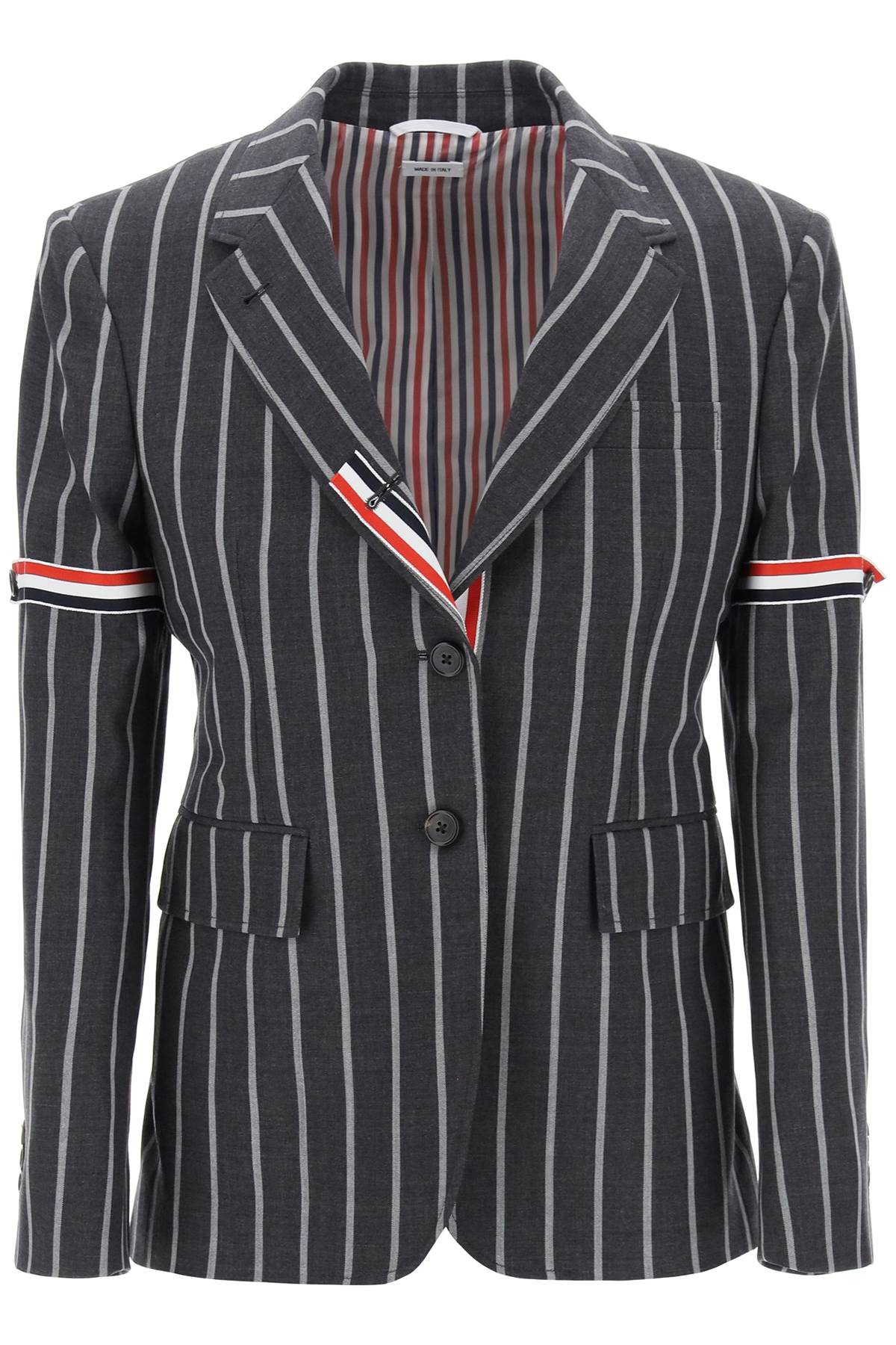 Thom Browne striped single-breasted jacket - VivaceVenus