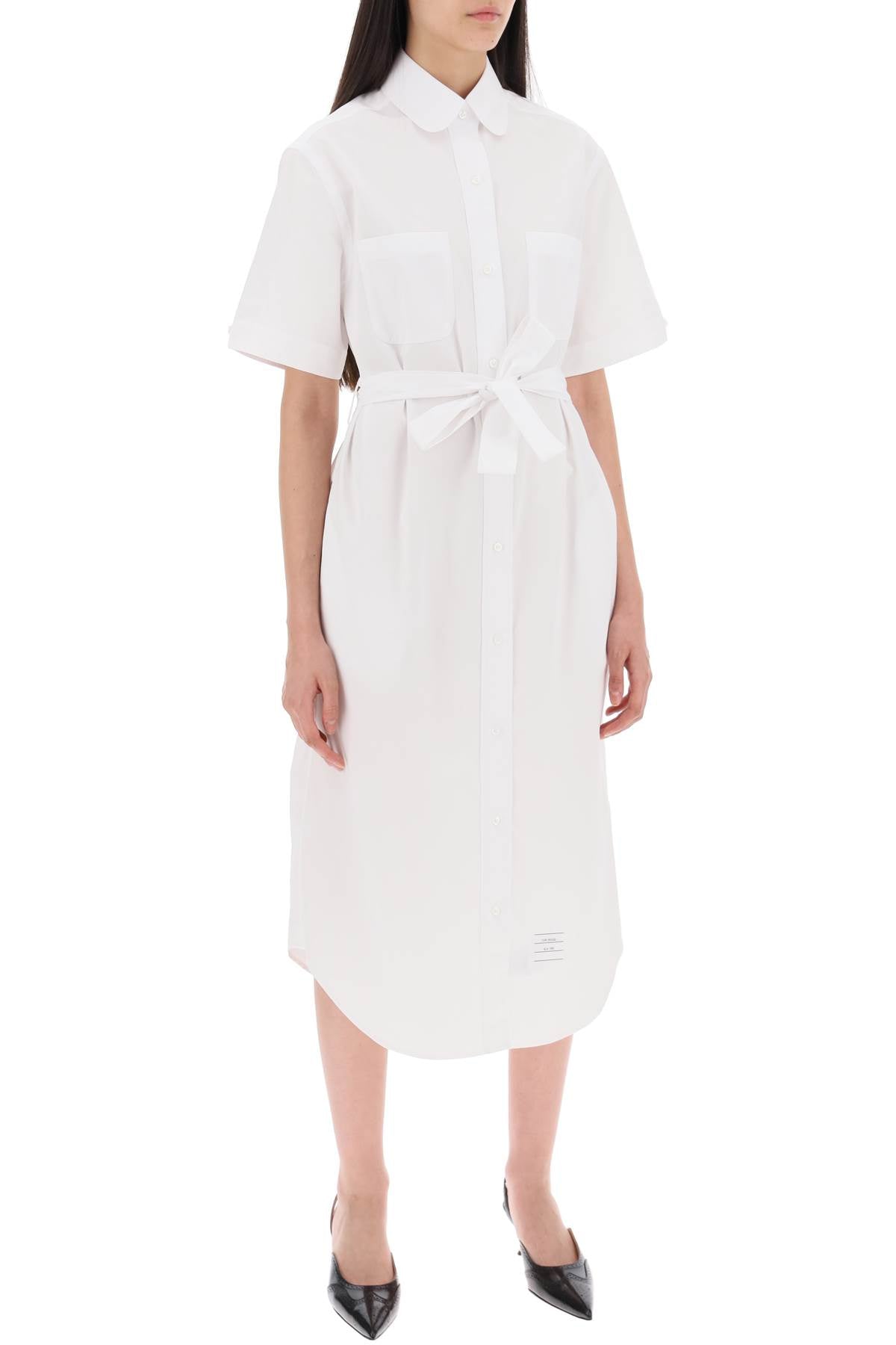 Thom Browne midi blouse with belt - VivaceVenus