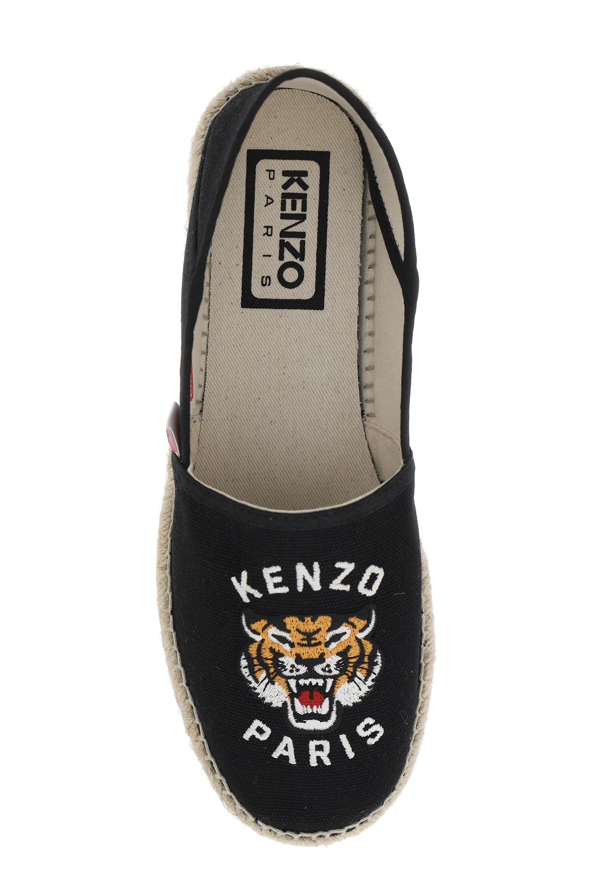 Kenzo canvas espadrilles with logo embroidery - VivaceVenus