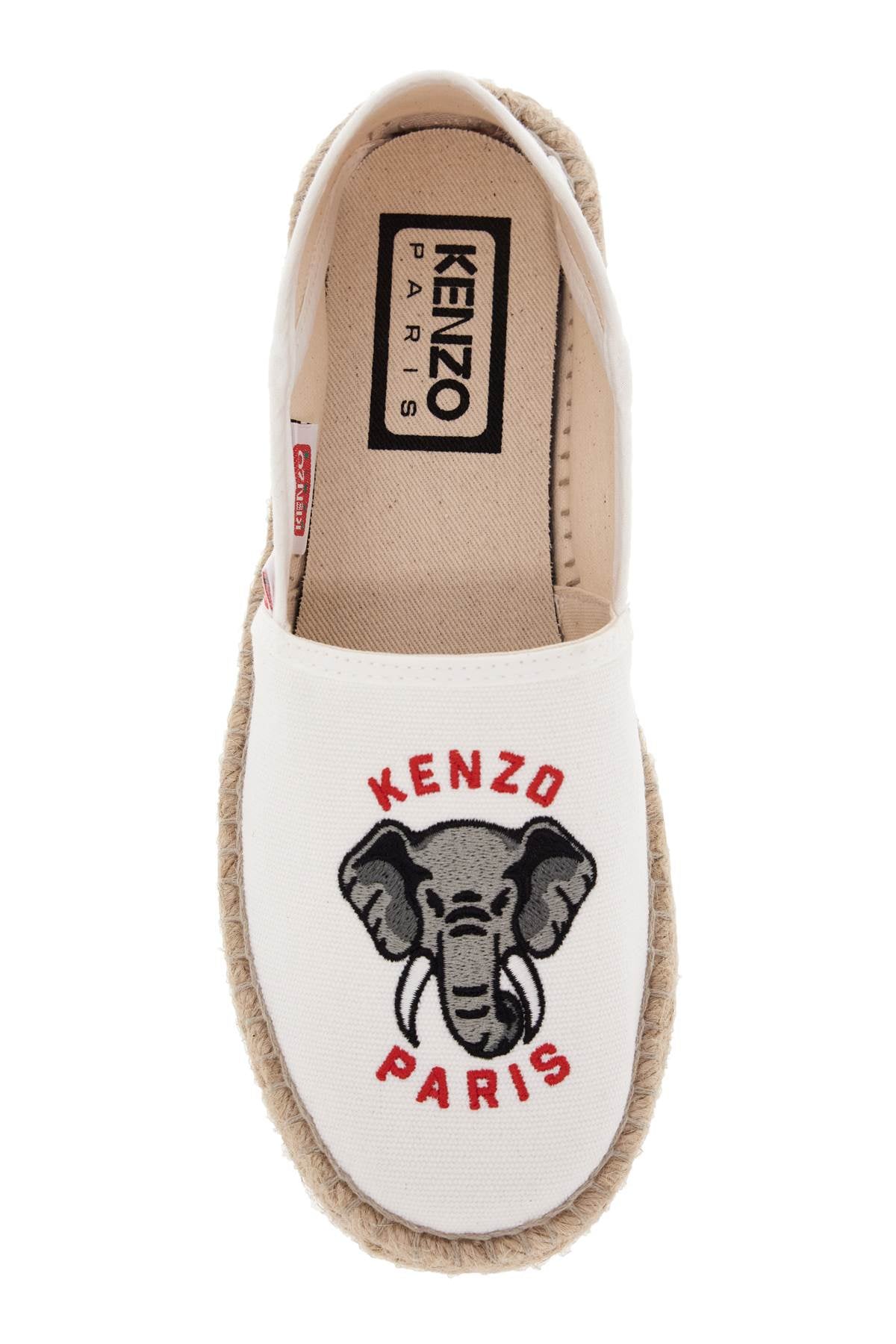 Kenzo canvas espadrilles with logo embroidery - VivaceVenus