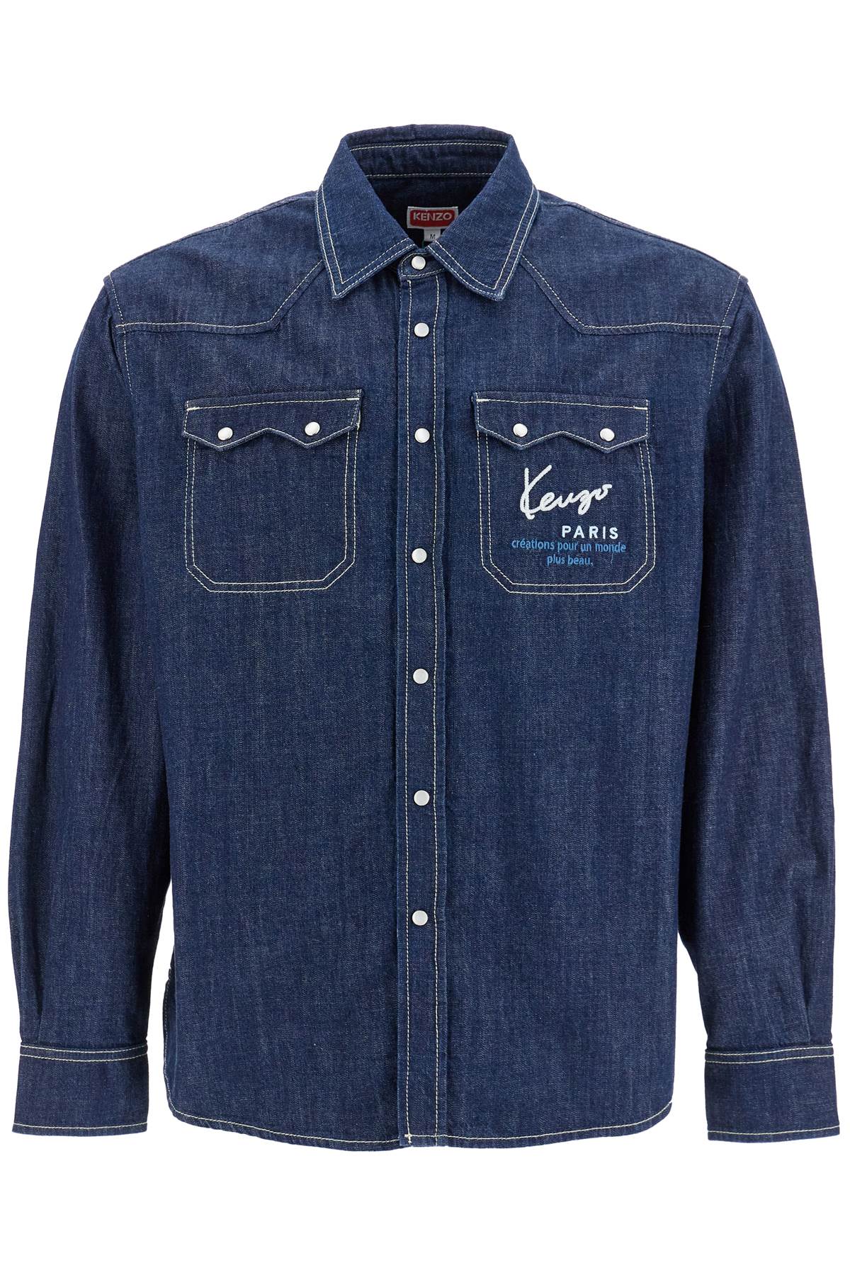 Kenzo denim western shirt for men - VivaceVenus