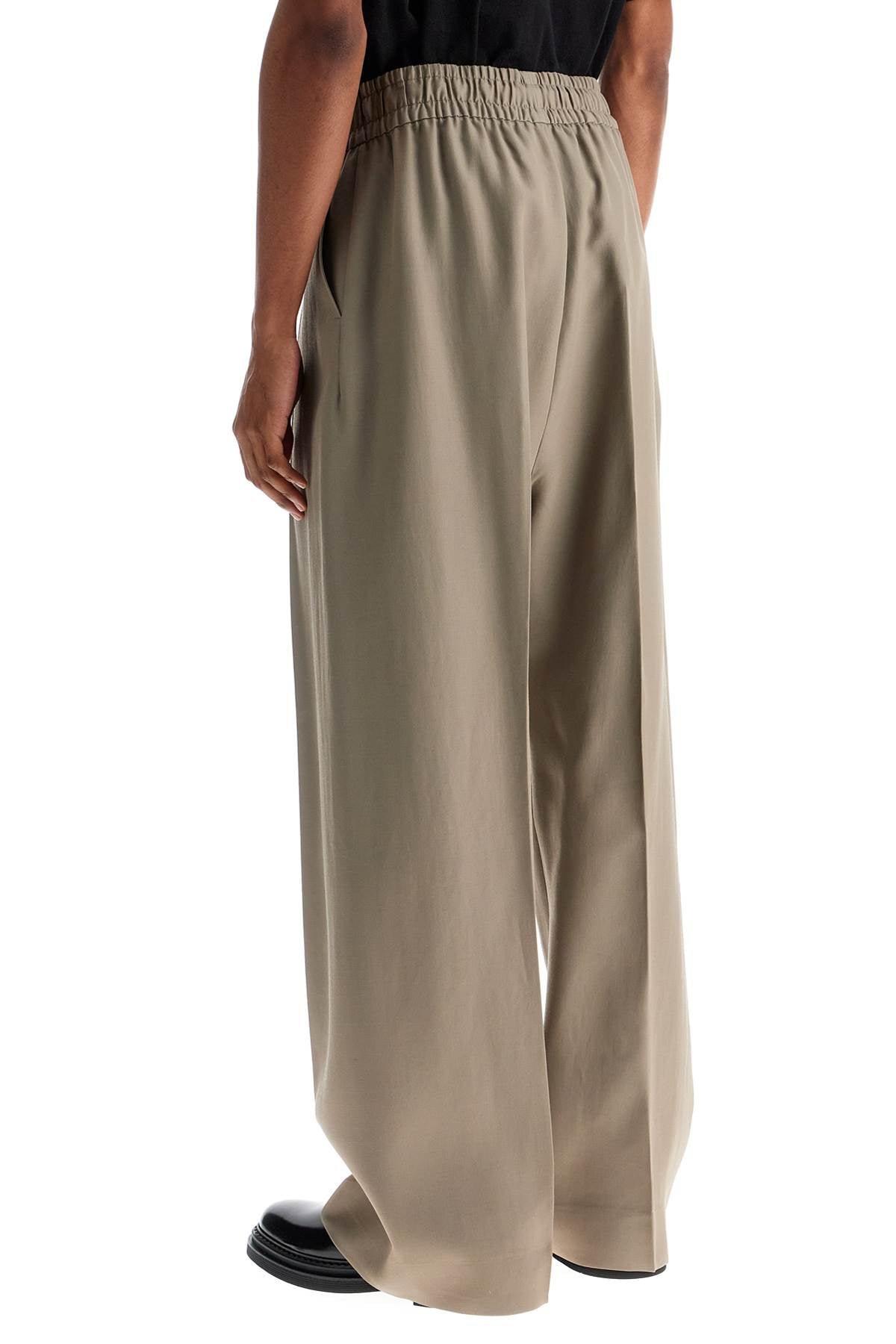 Fear Of God beige wide leg pants in virgin wool and viscose - VivaceVenus